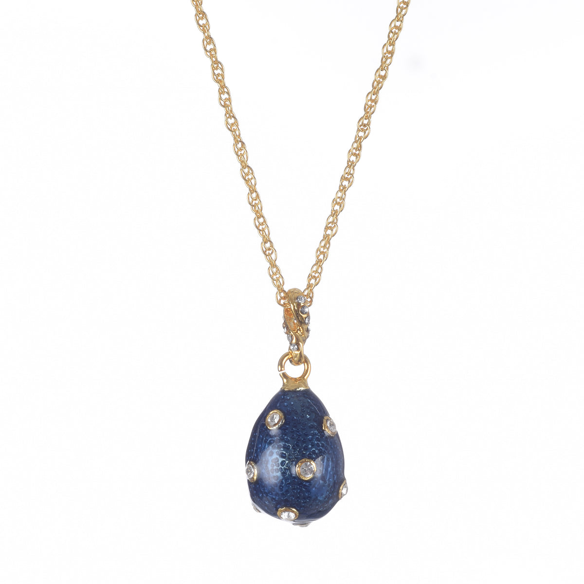 Keren Kopal Gold & Blue Egg Pendant Necklace