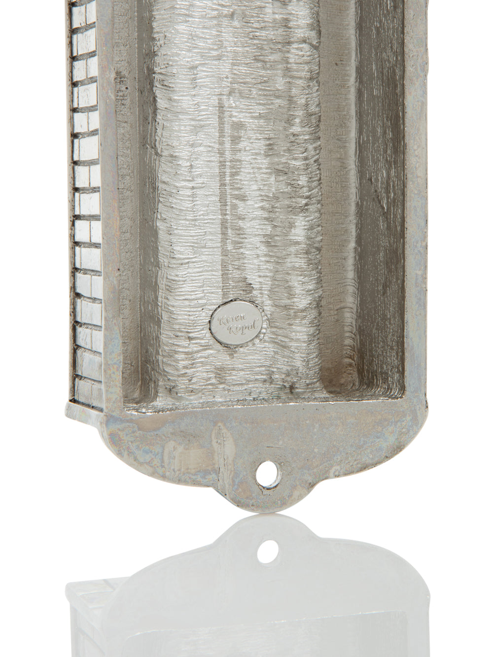 Keren Kopal Silver Holy Ark style Mezuzah