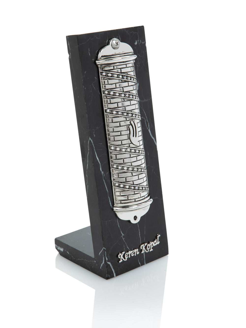 Keren Kopal Silver Modern Mezuzah