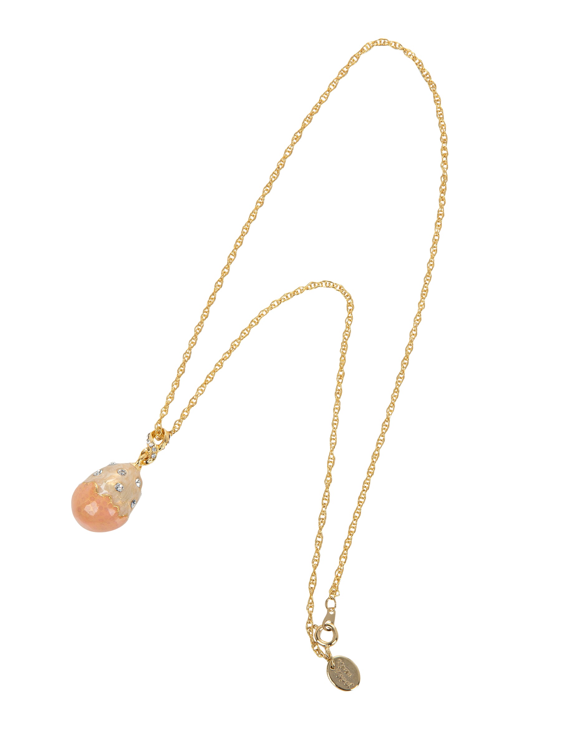 Pink Egg Pendant Necklace