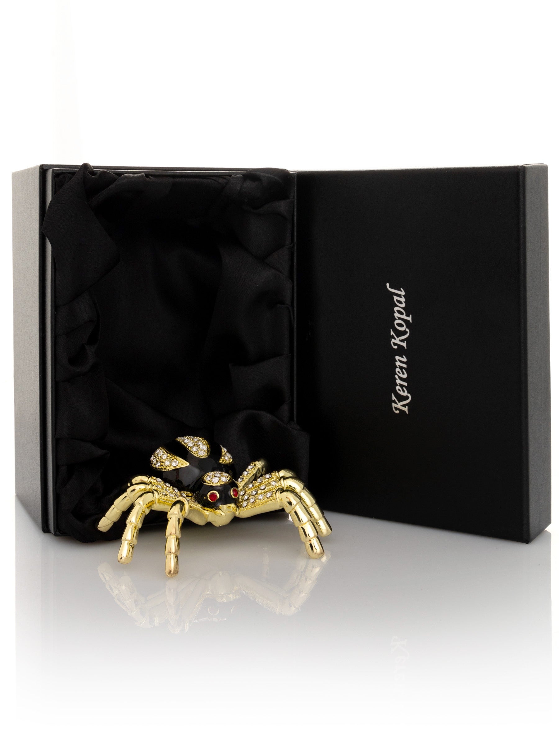 Keren Kopal Gold & Black Tarantula Spider