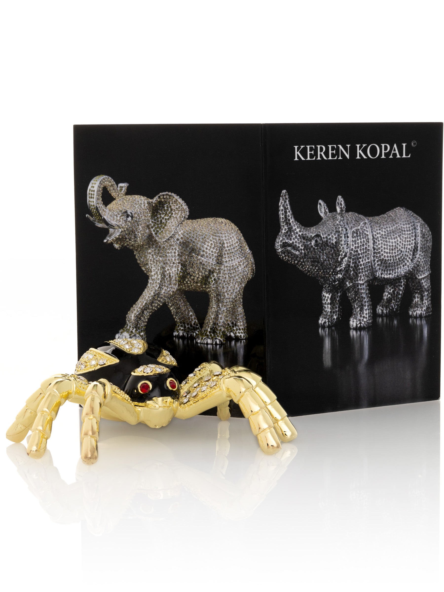 Keren Kopal Gold & Black Tarantula Spider