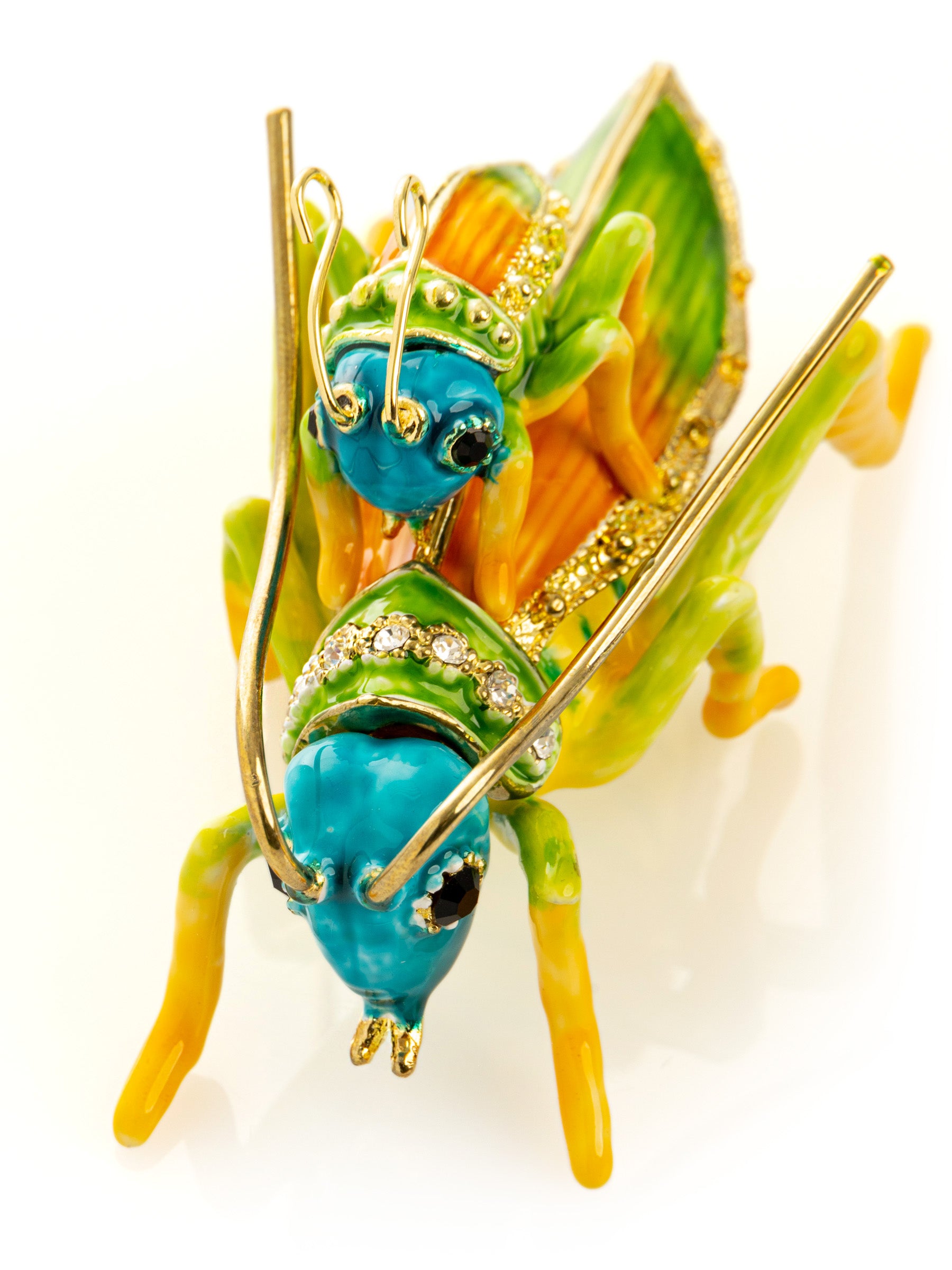 Keren Kopal Grasshopper with baby on the back