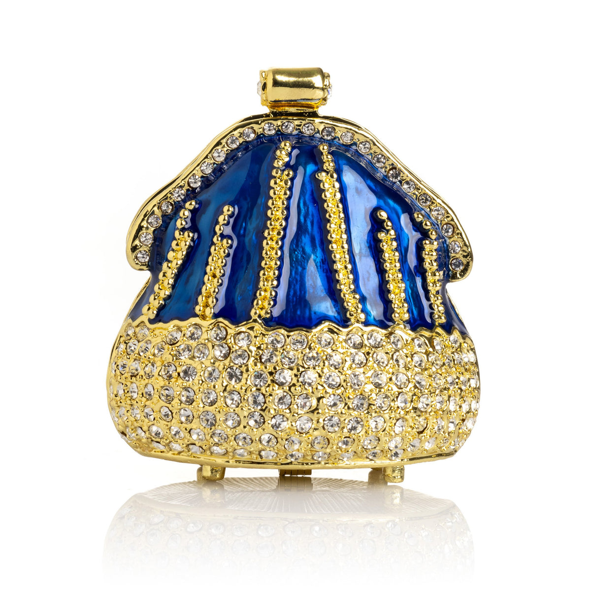 Keren Kopal Golden Blue Purse Trinket Box