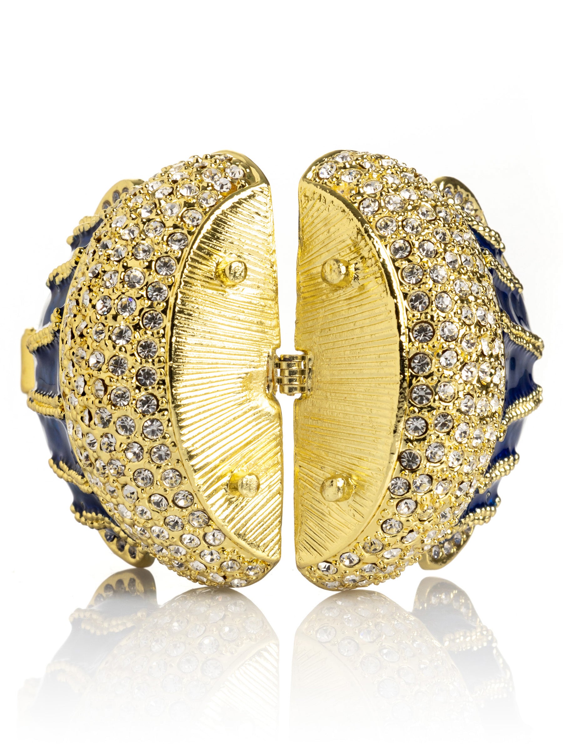 Keren Kopal Golden Blue Purse Trinket Box