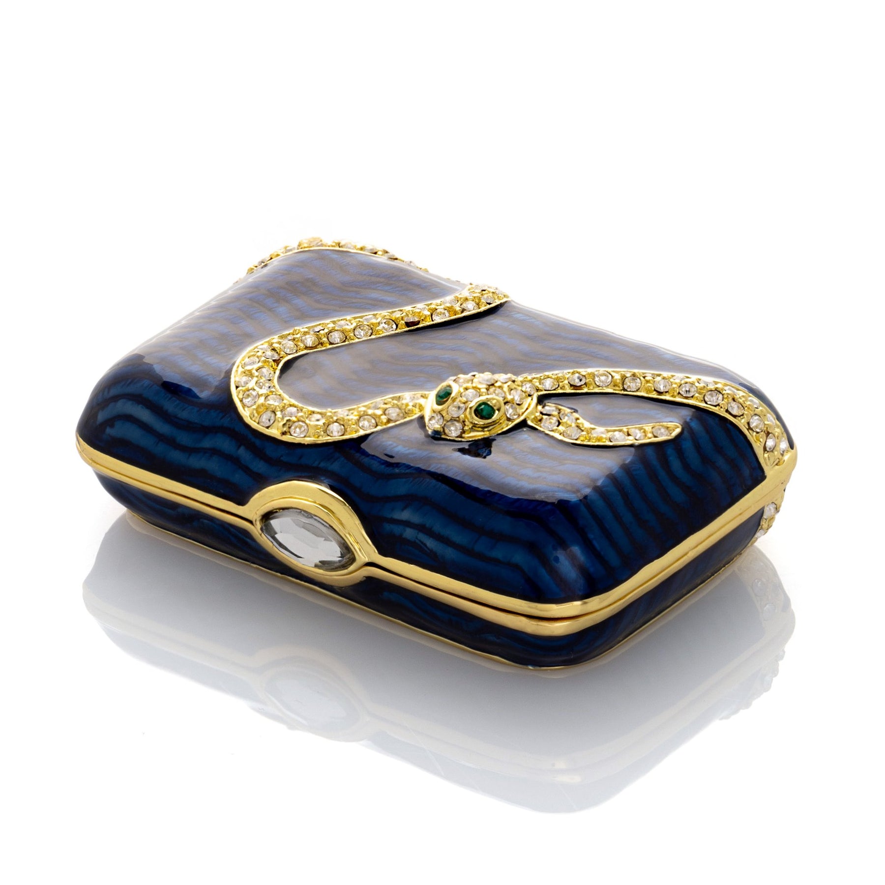 Keren Kopal Blue & Gold Box with Snake