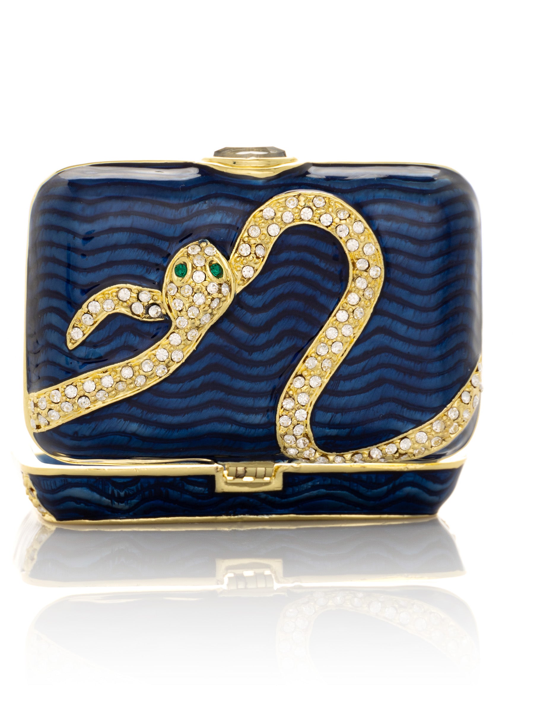 Keren Kopal Blue & Gold Box with Snake