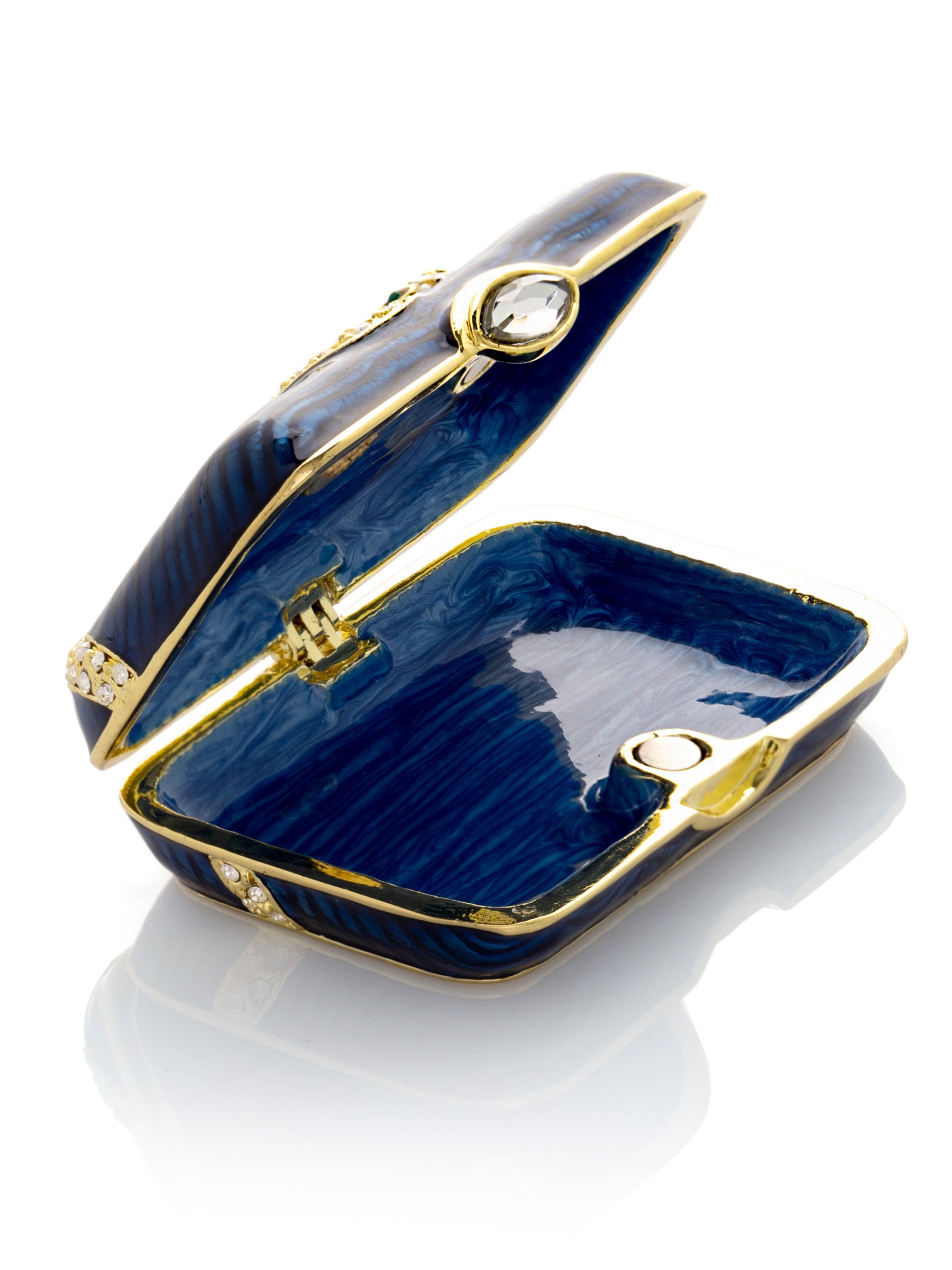 Keren Kopal Blue & Gold Box with Snake