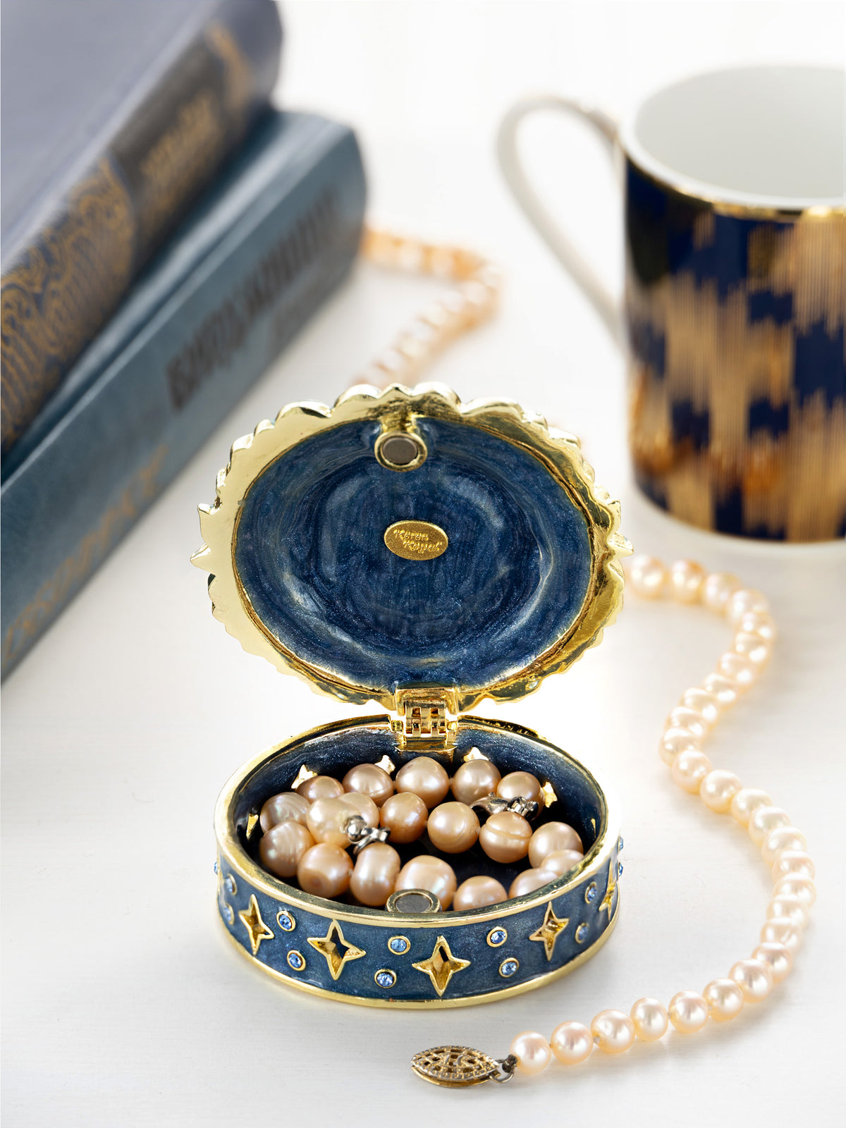 Keren Kopal Celestial Sun and Moon Trinket Box