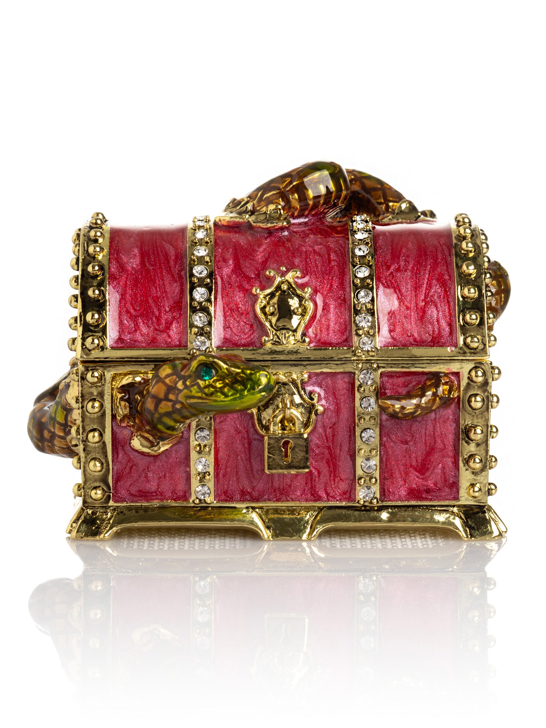 Keren Kopal Red Treasure Chest with Snake