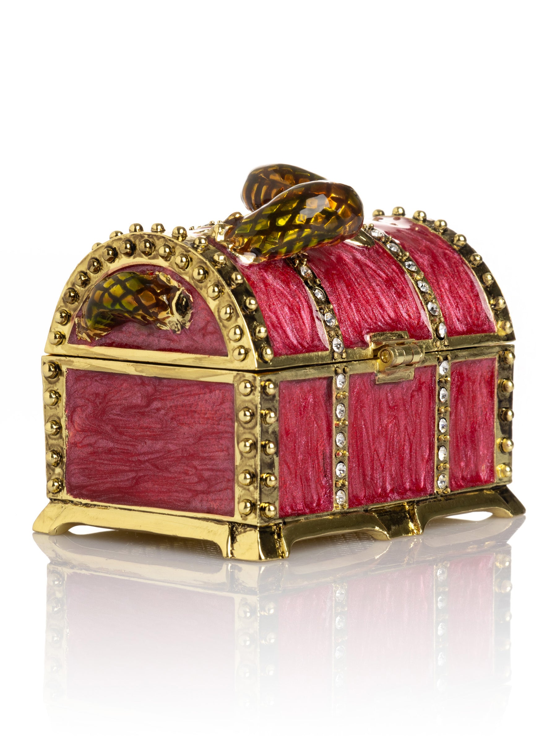 Keren Kopal Red Treasure Chest with Snake