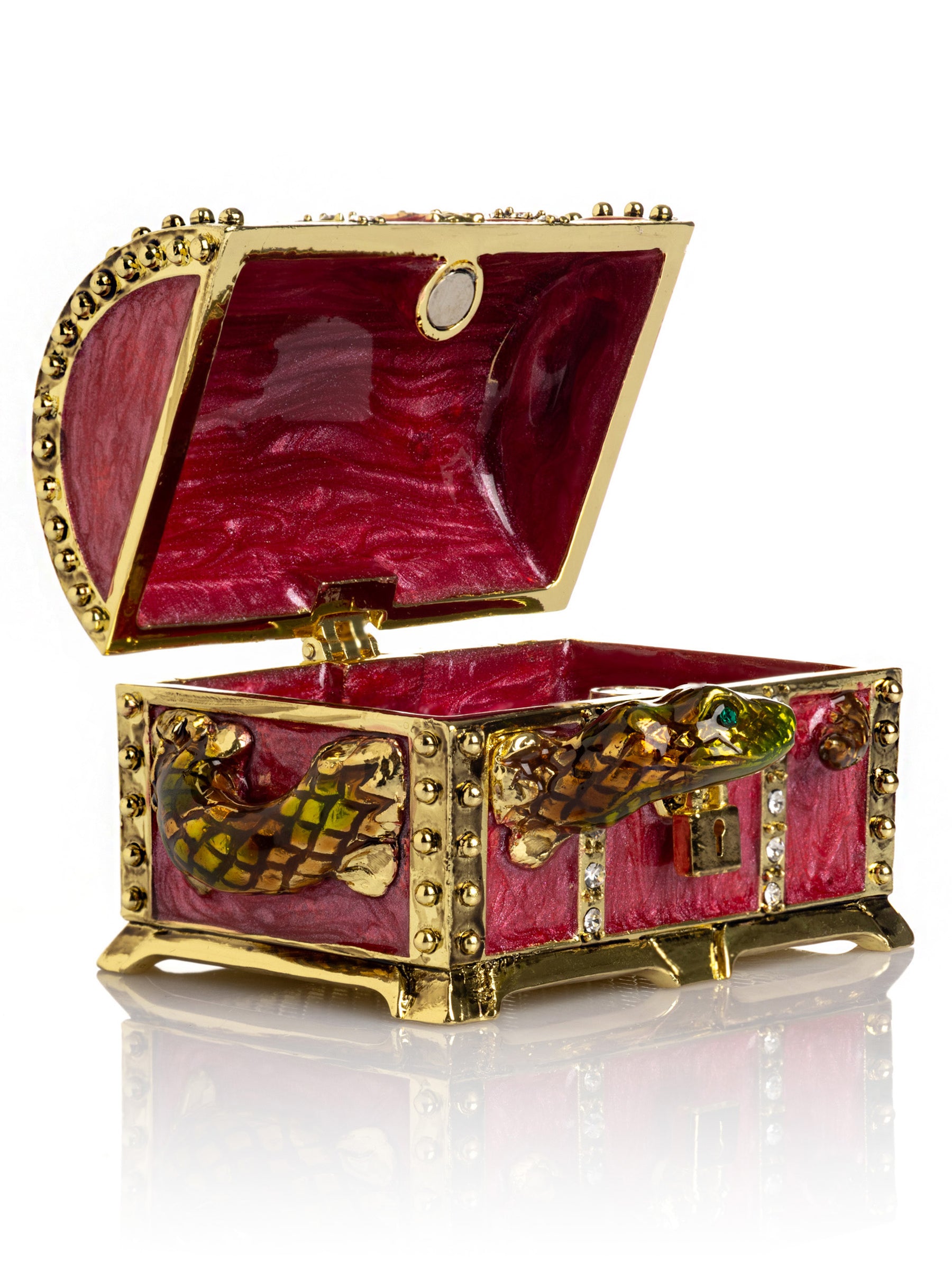 Keren Kopal Red Treasure Chest with Snake