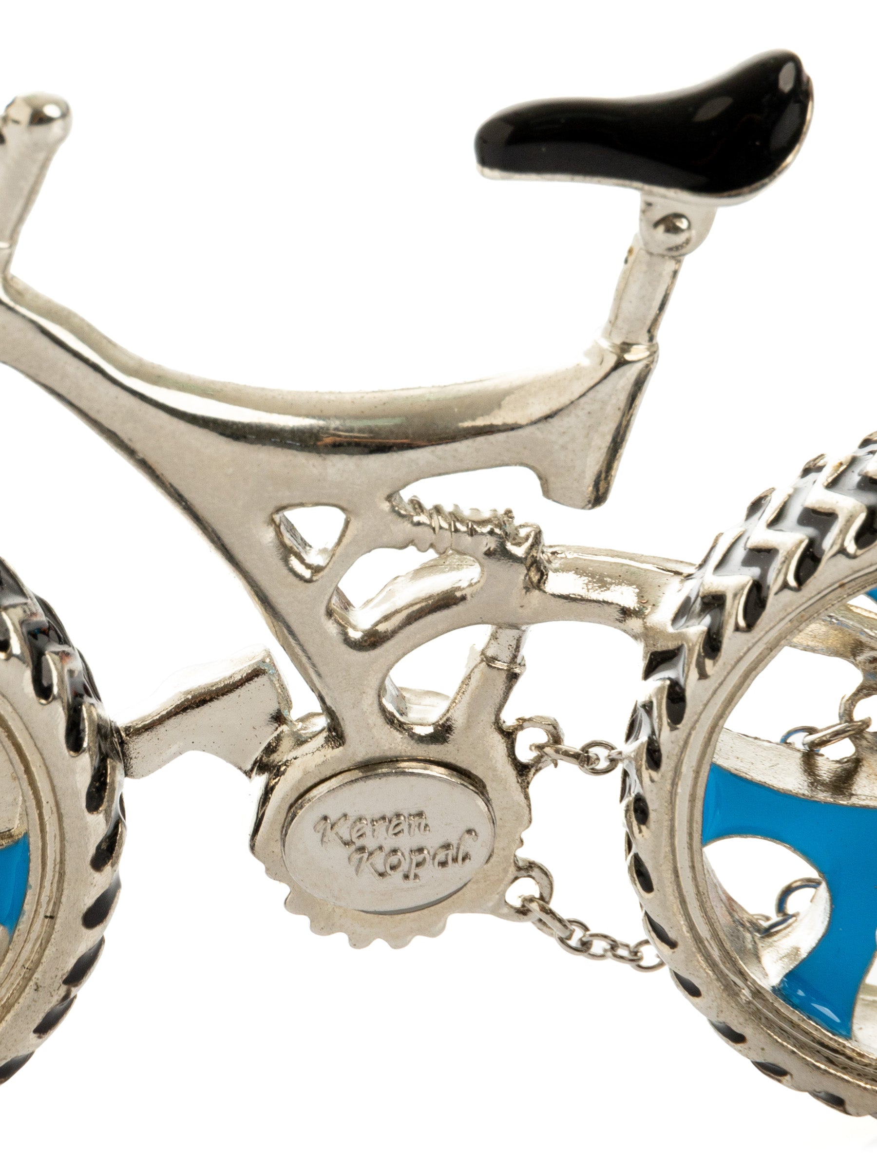 Keren Kopal Bicycle clock with Blue crystals