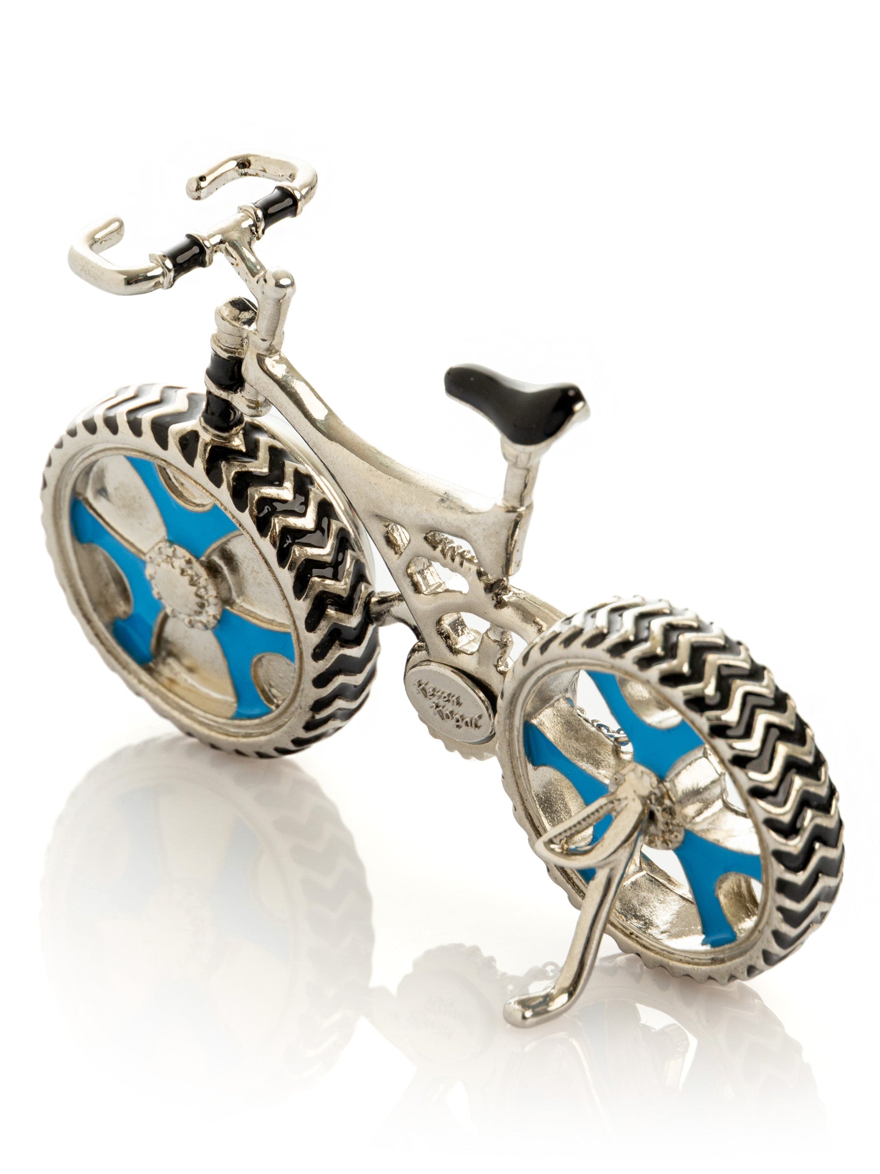 Keren Kopal Bicycle clock with Blue crystals