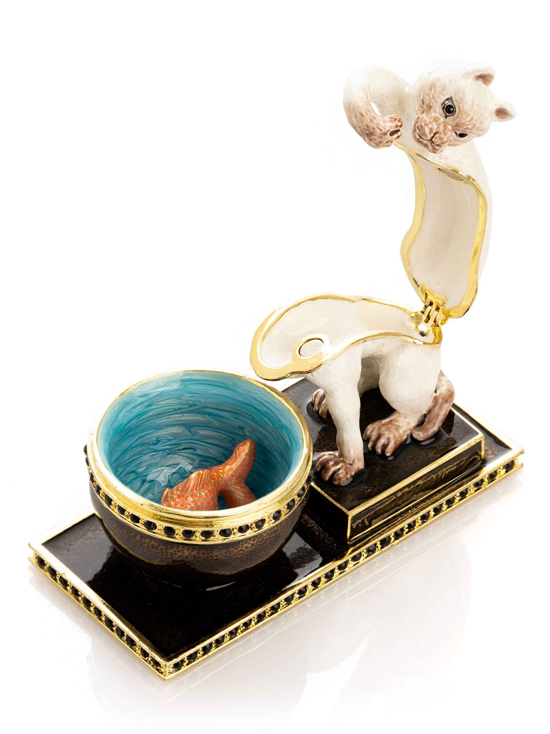 Keren Kopal Curious Cat & Fish Limited edition of 250 Trinket Box