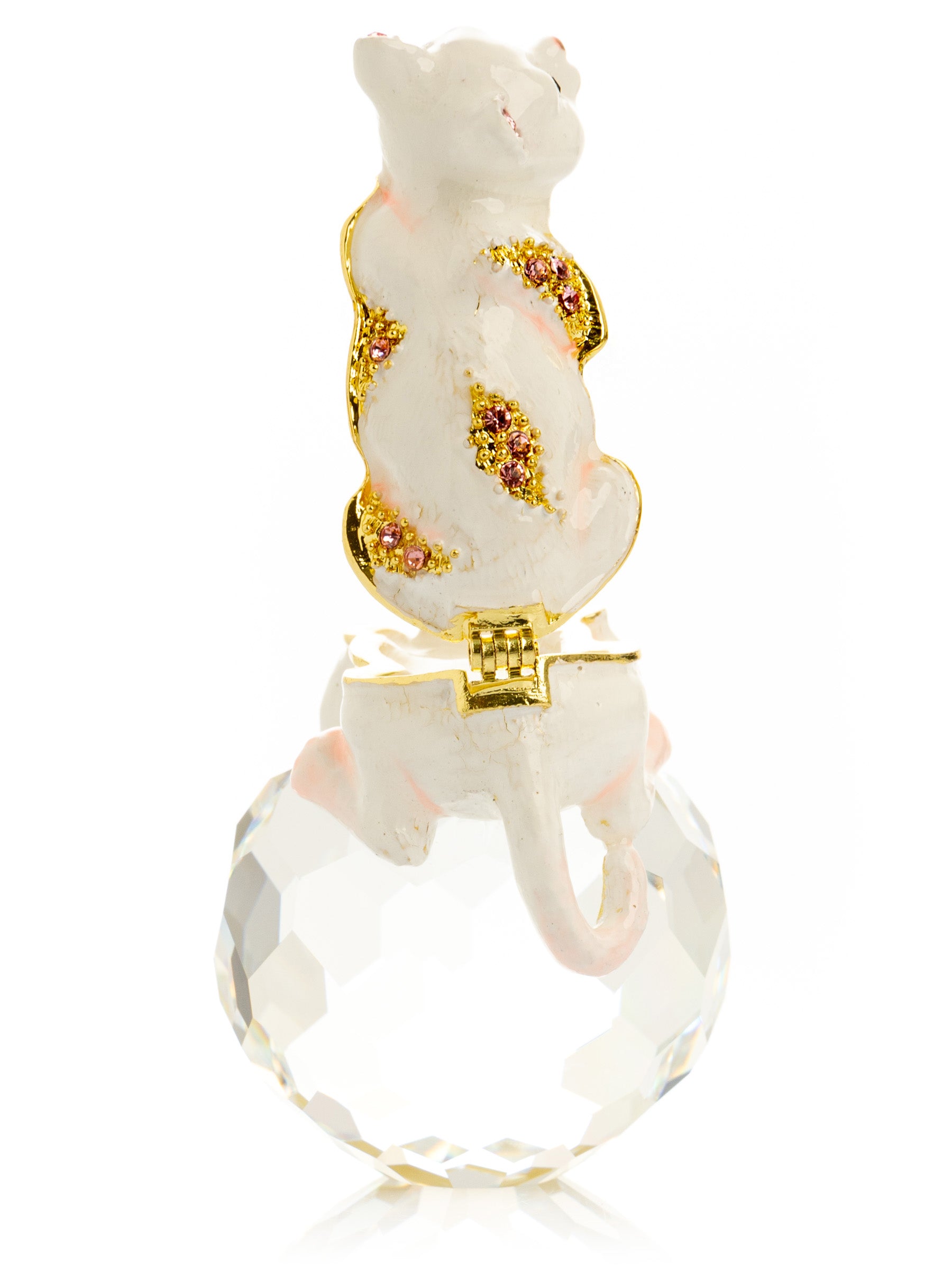 Keren Kopal White Cat on Crystal