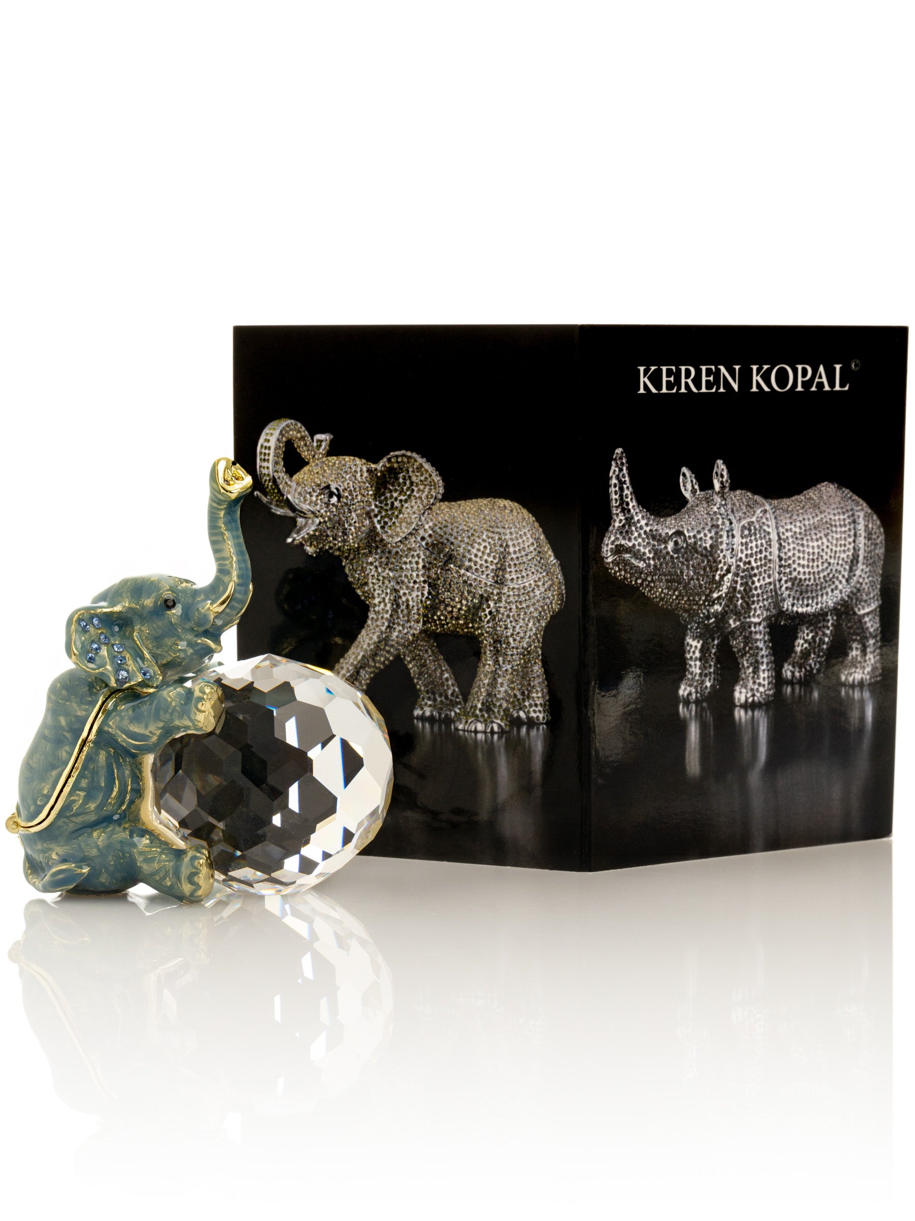 Keren Kopal Elephant on Crystal