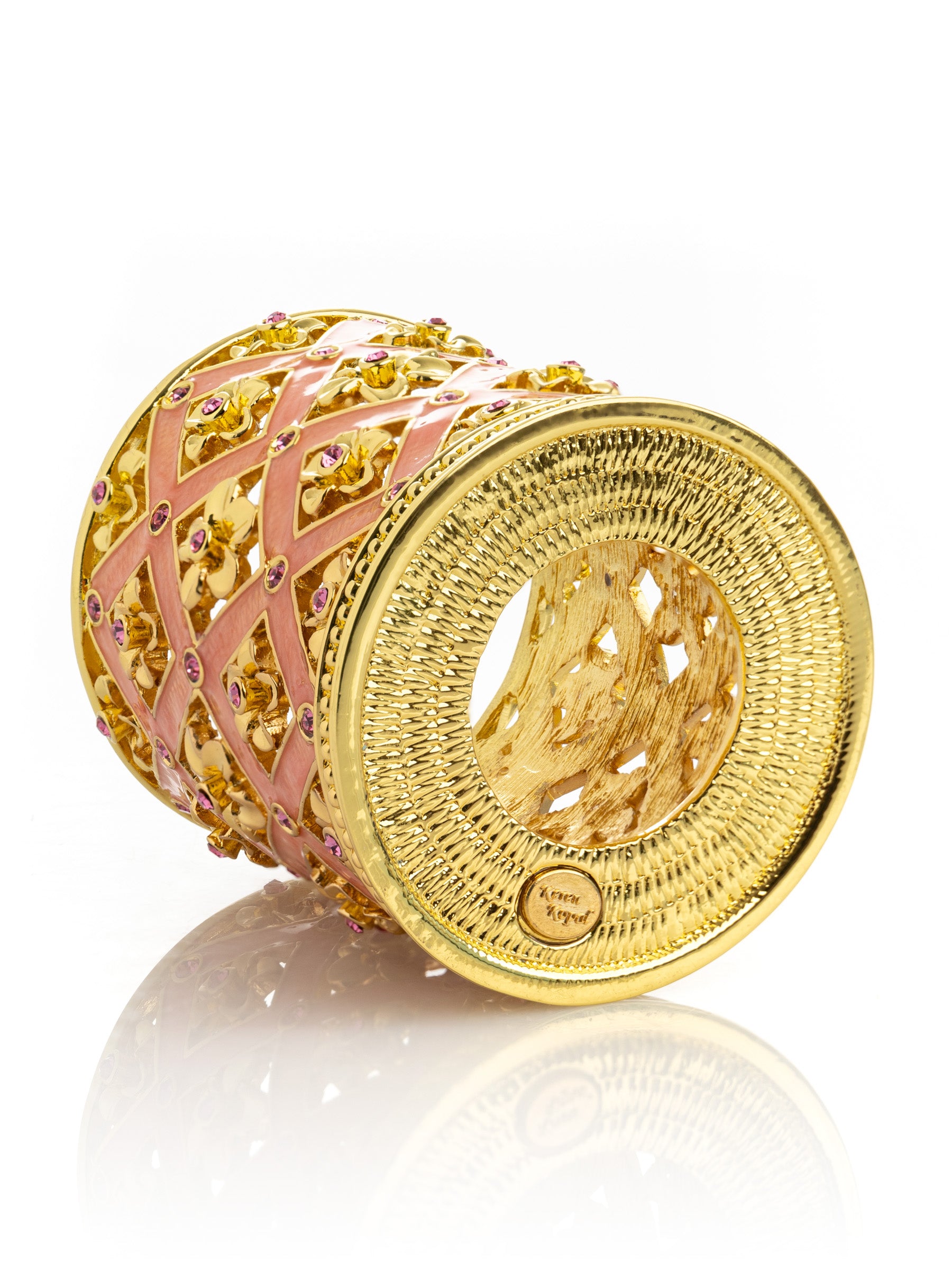 Keren Kopal Pink Decorated Candle Holder