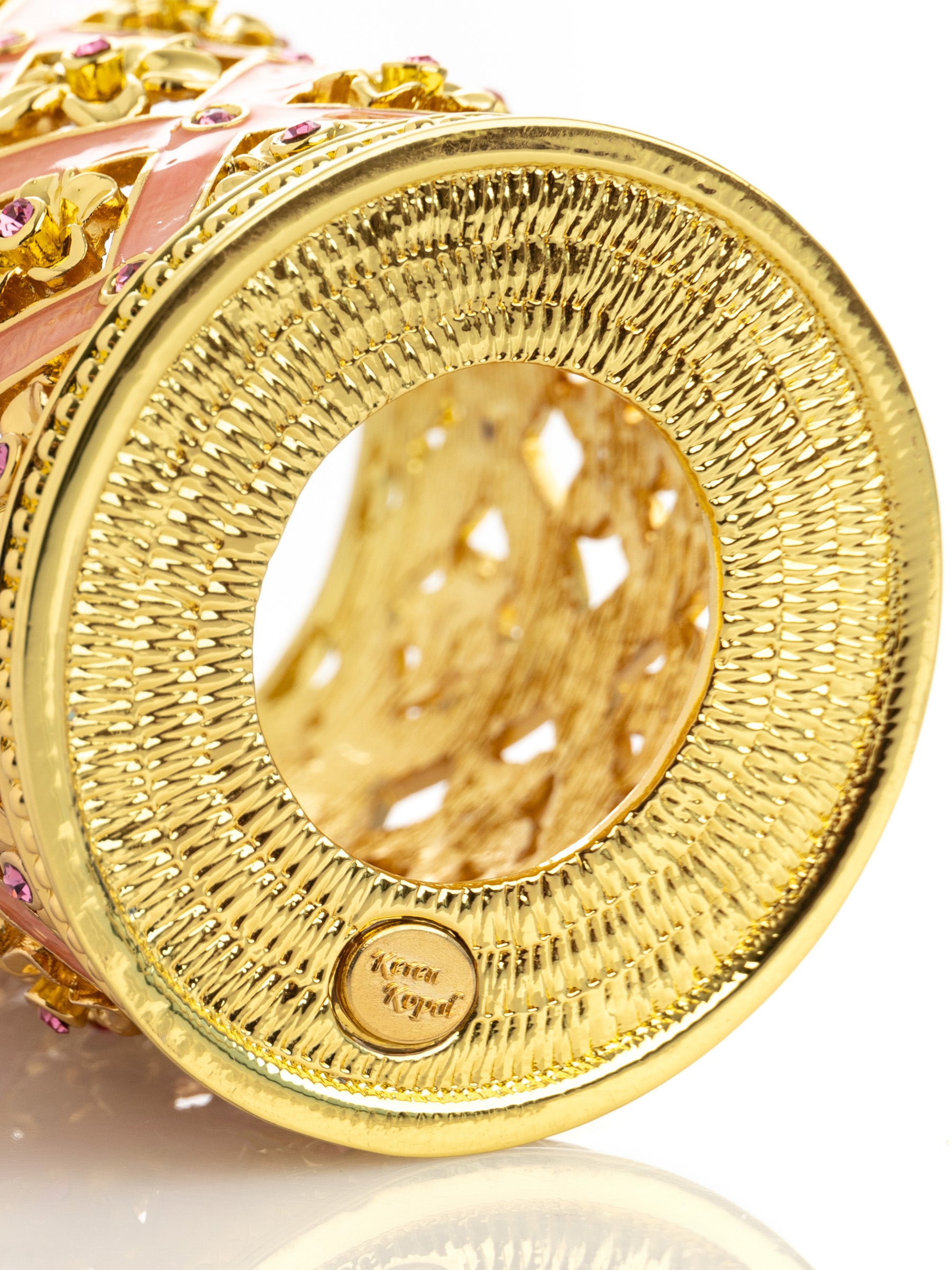 Keren Kopal Pink Decorated Candle Holder