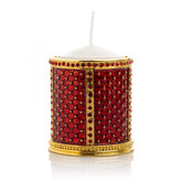 Keren Kopal Red Decorated Candle Holder