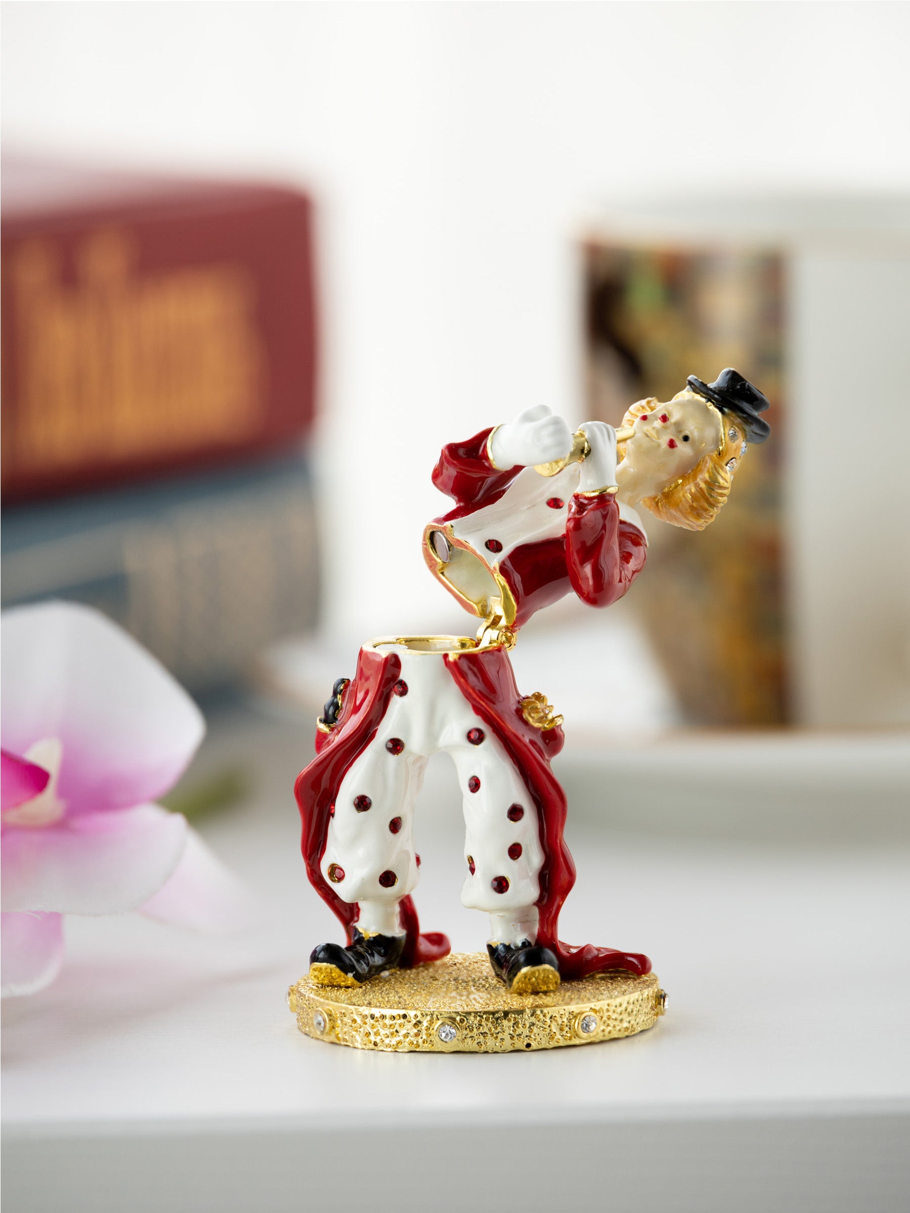 Keren Kopal Circus Clown Playing the Trumpet