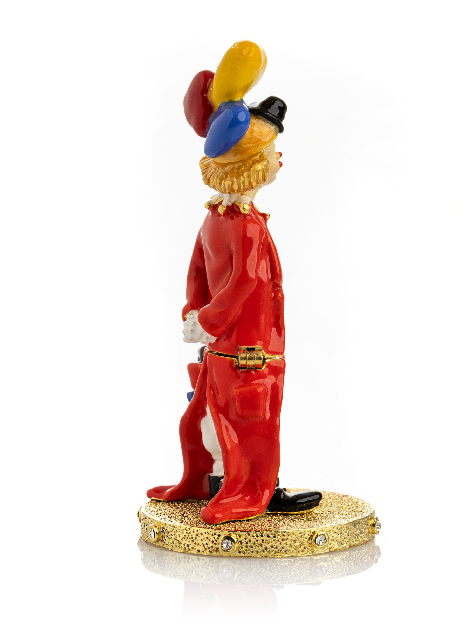 Keren Kopal Funny Circus Clown with Umbrella trinket box