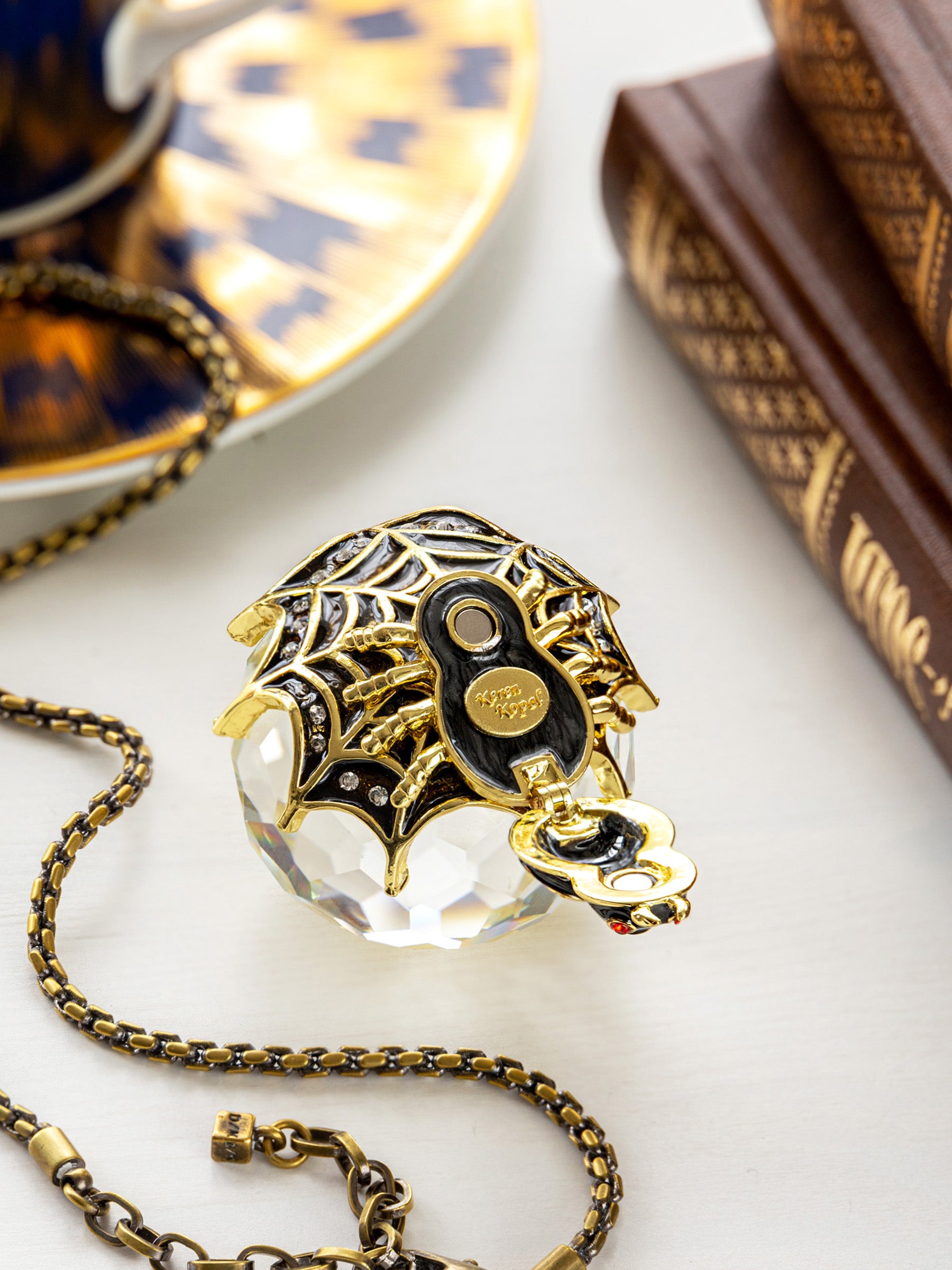 Keren Kopal Spider on Crystal