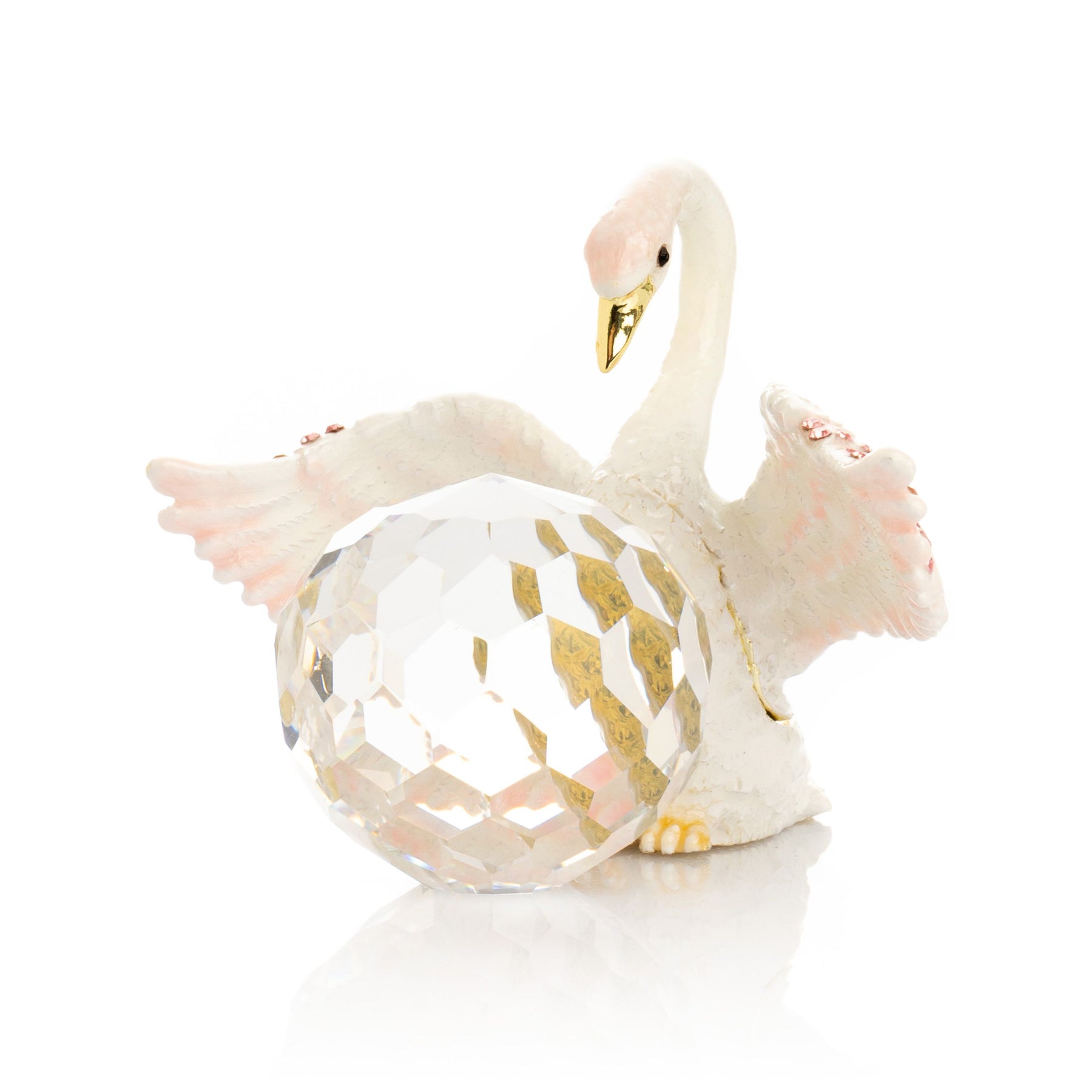 Keren Kopal White Swan Holding Crystal