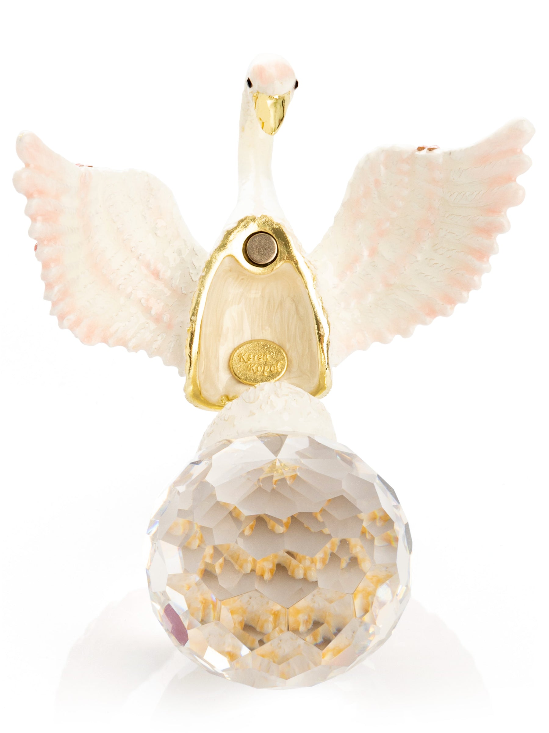 Keren Kopal White Swan Holding Crystal