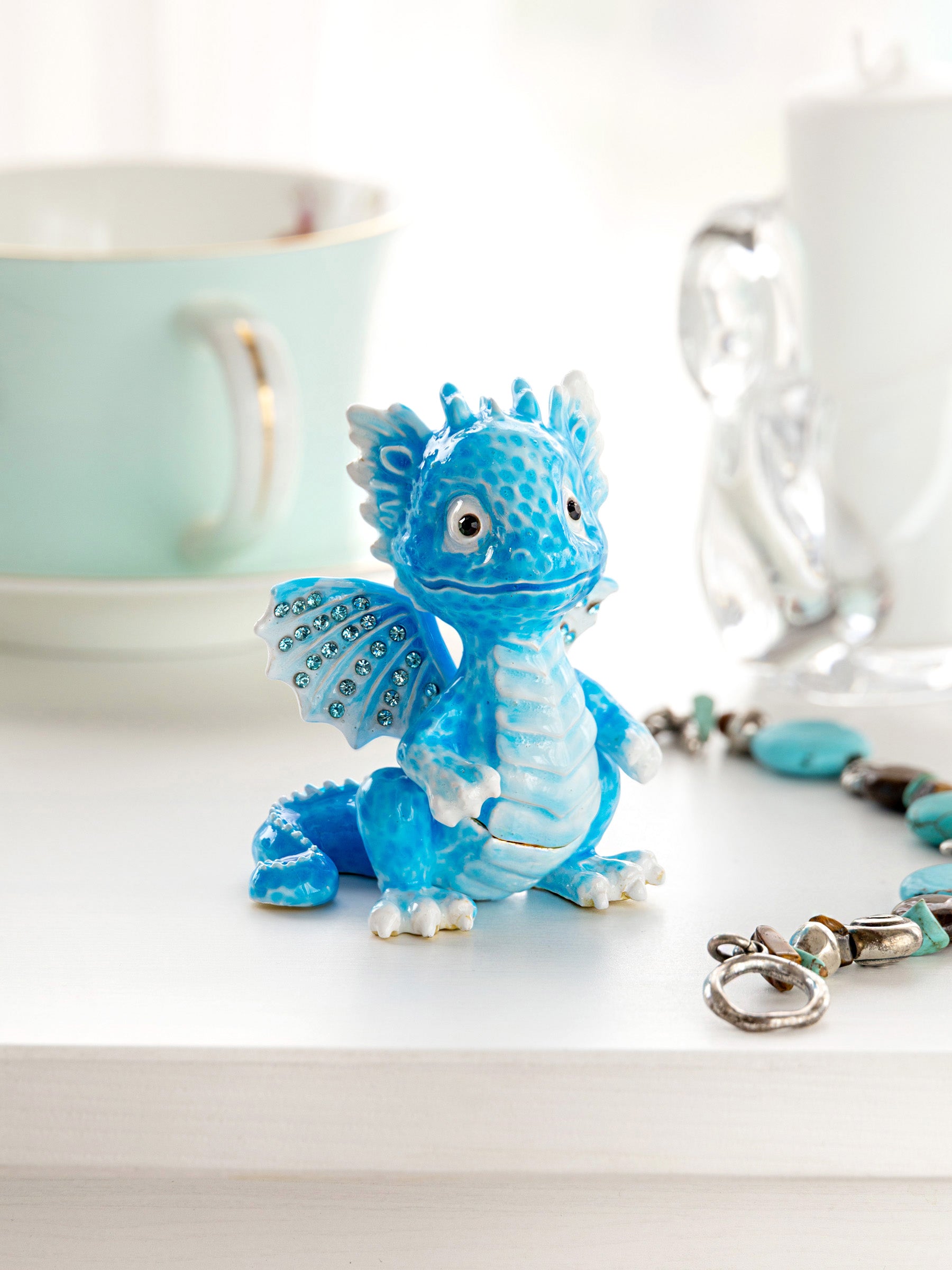 Keren Kopal Cute Blue Chinese Dragon