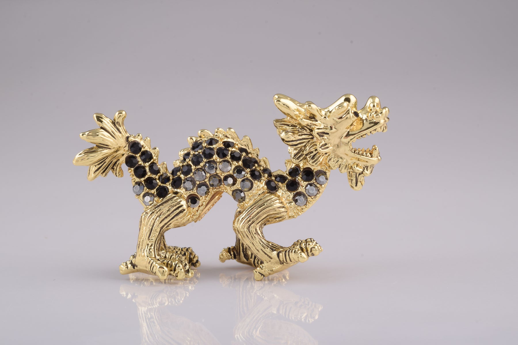 Keren Kopal Golden Dragon with Black Crystals