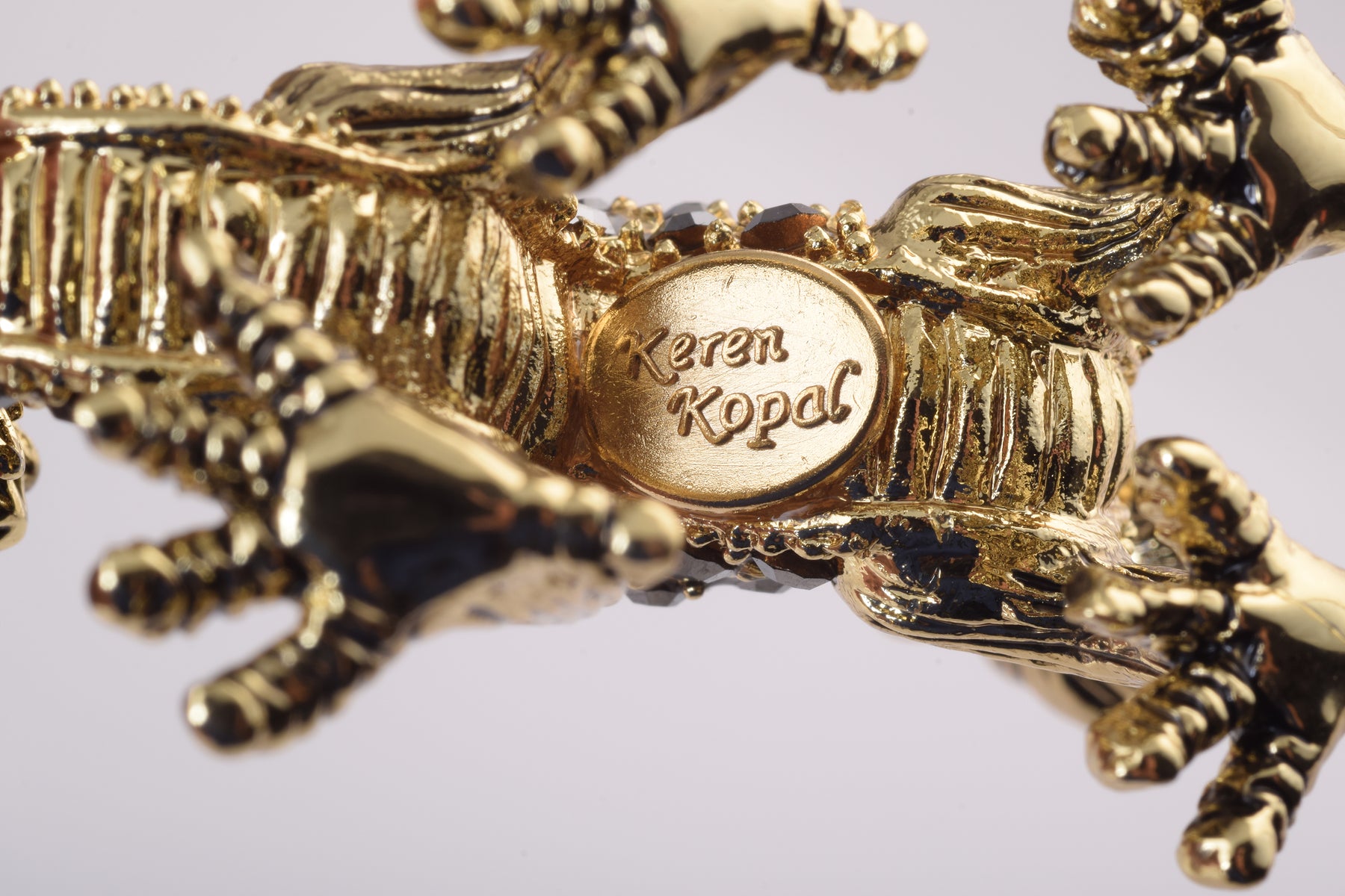 Keren Kopal Golden Dragon with Black Crystals