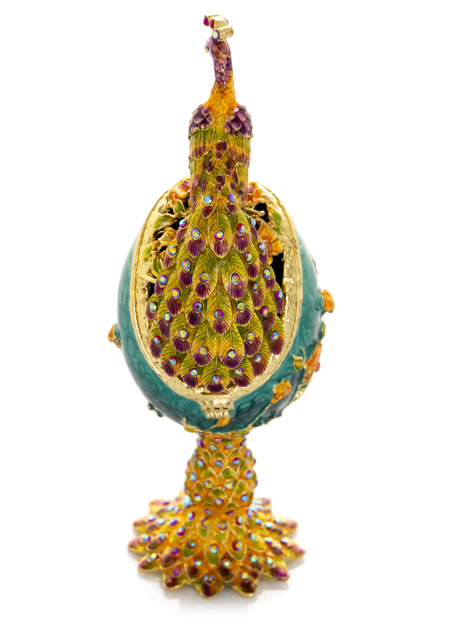 Keren Kopal Peacock on a Faberge Egg
