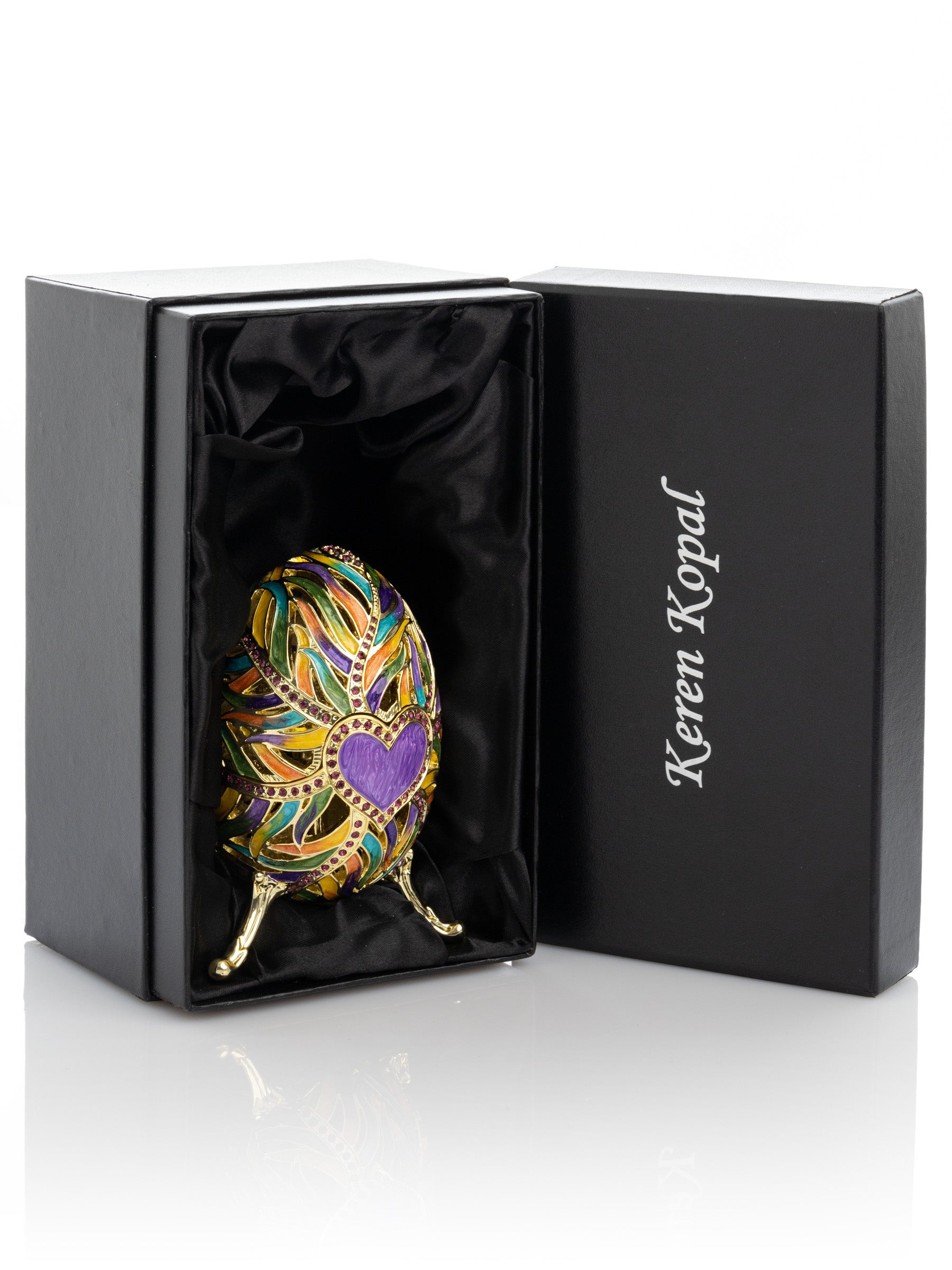 Keren Kopal colorful heart egg