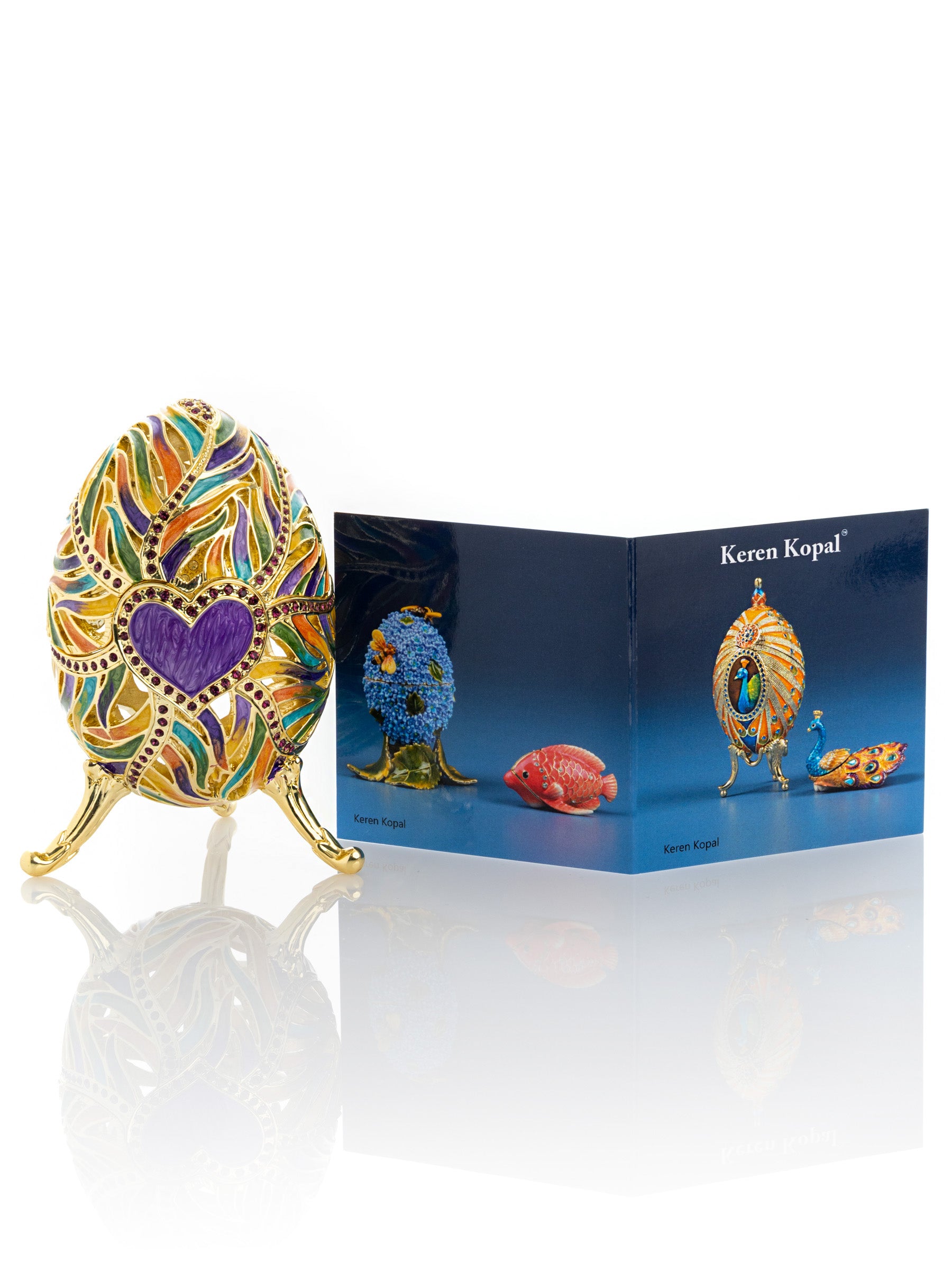 Keren Kopal colorful heart egg