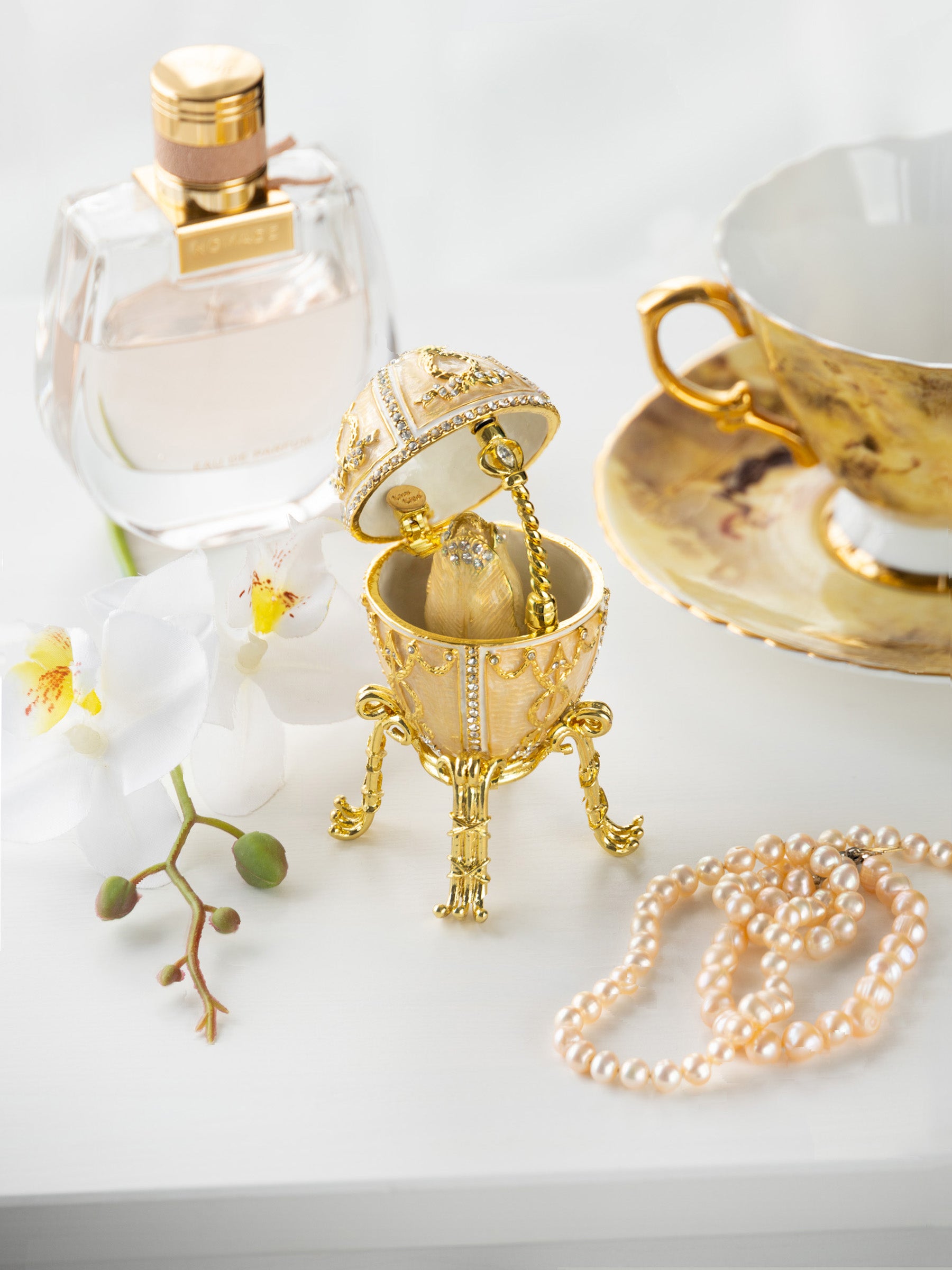 Keren Kopal Gold Egg with surprise Tulip flower