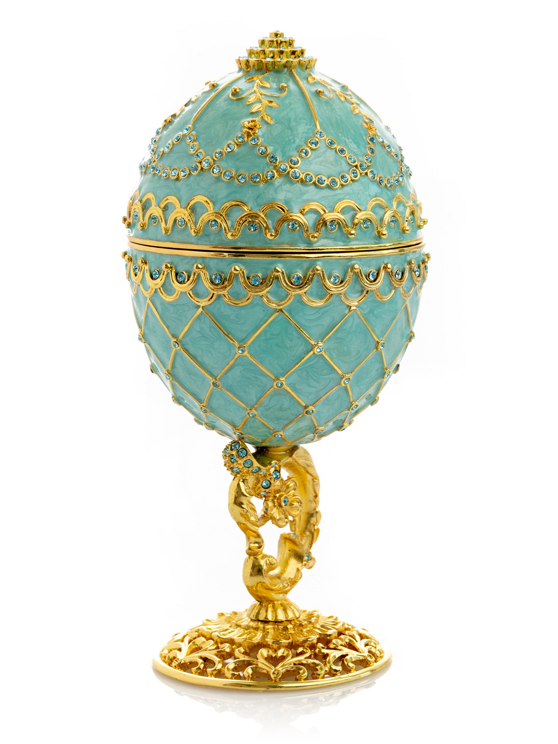 Keren Kopal Gold & Turquoise Egg with Royal Carriage