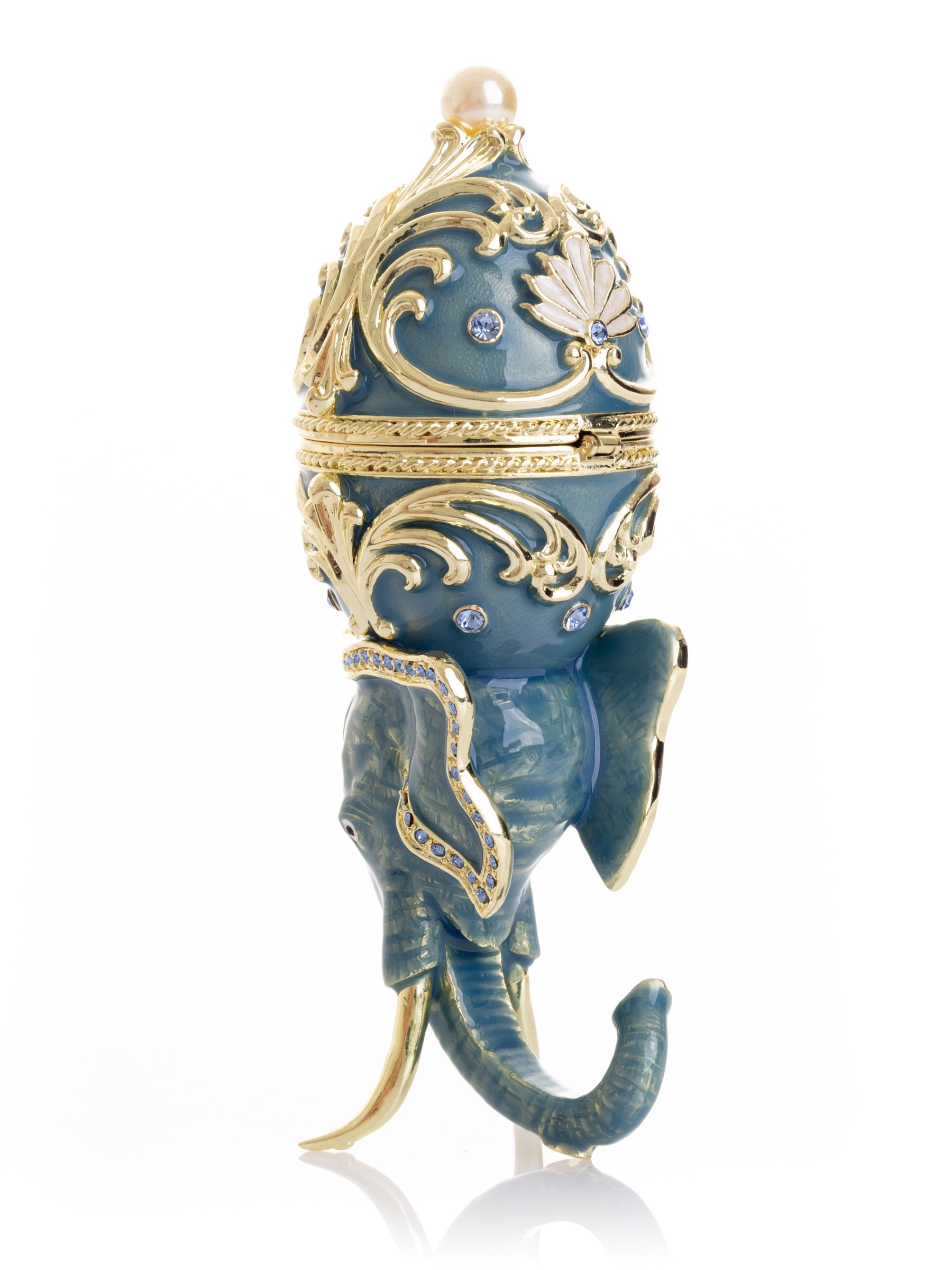 Keren Kopal Unique Easter Egg Elephant Pedestal