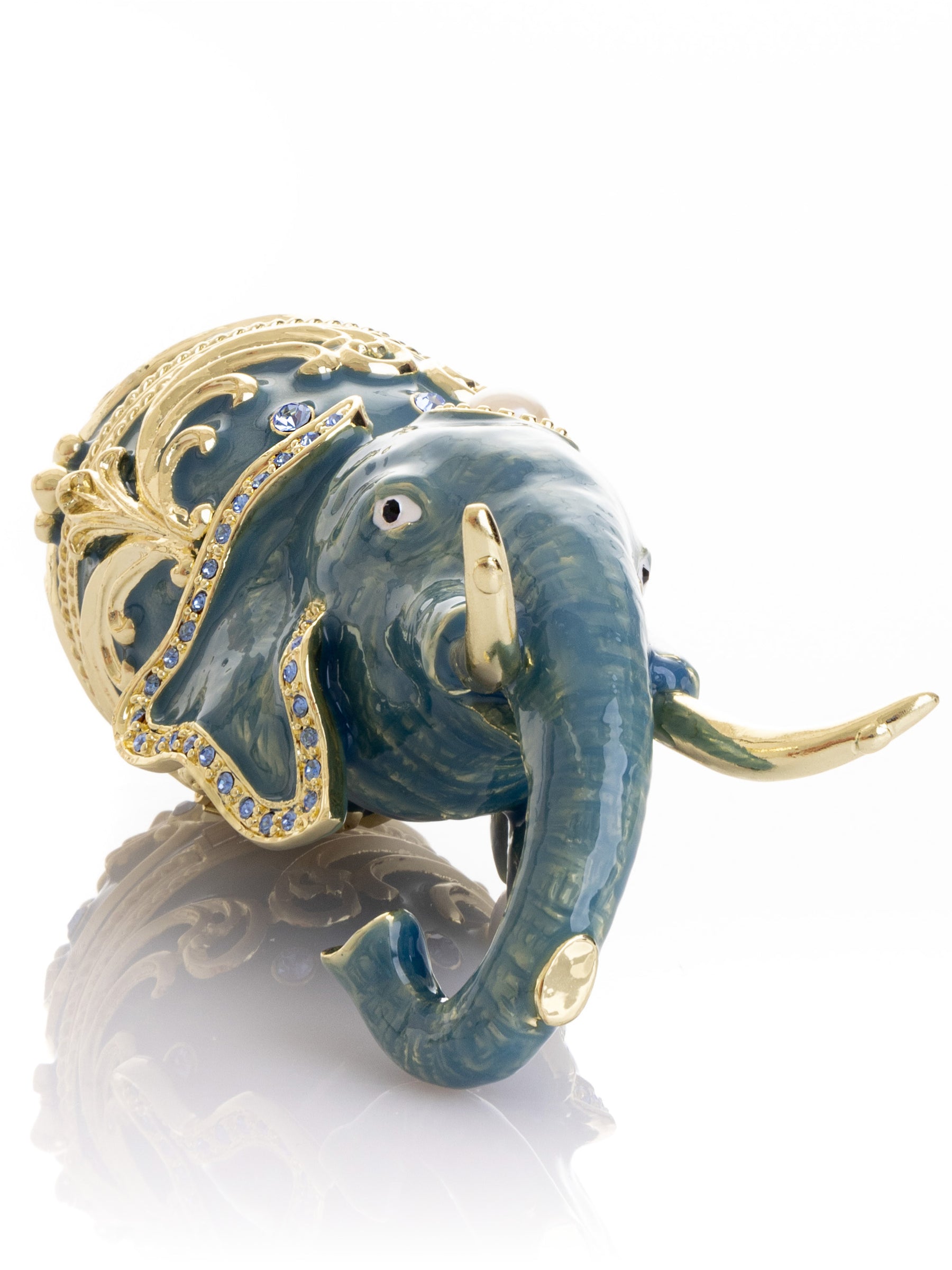 Keren Kopal Unique Easter Egg Elephant Pedestal