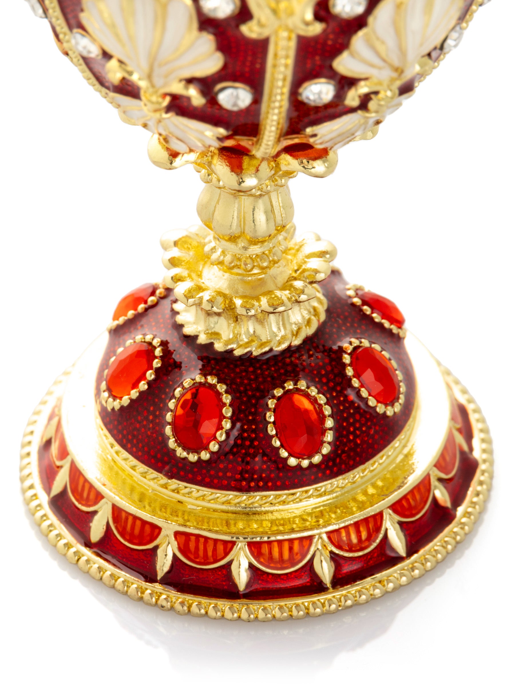Keren Kopal Music Playing Red Faberge Egg