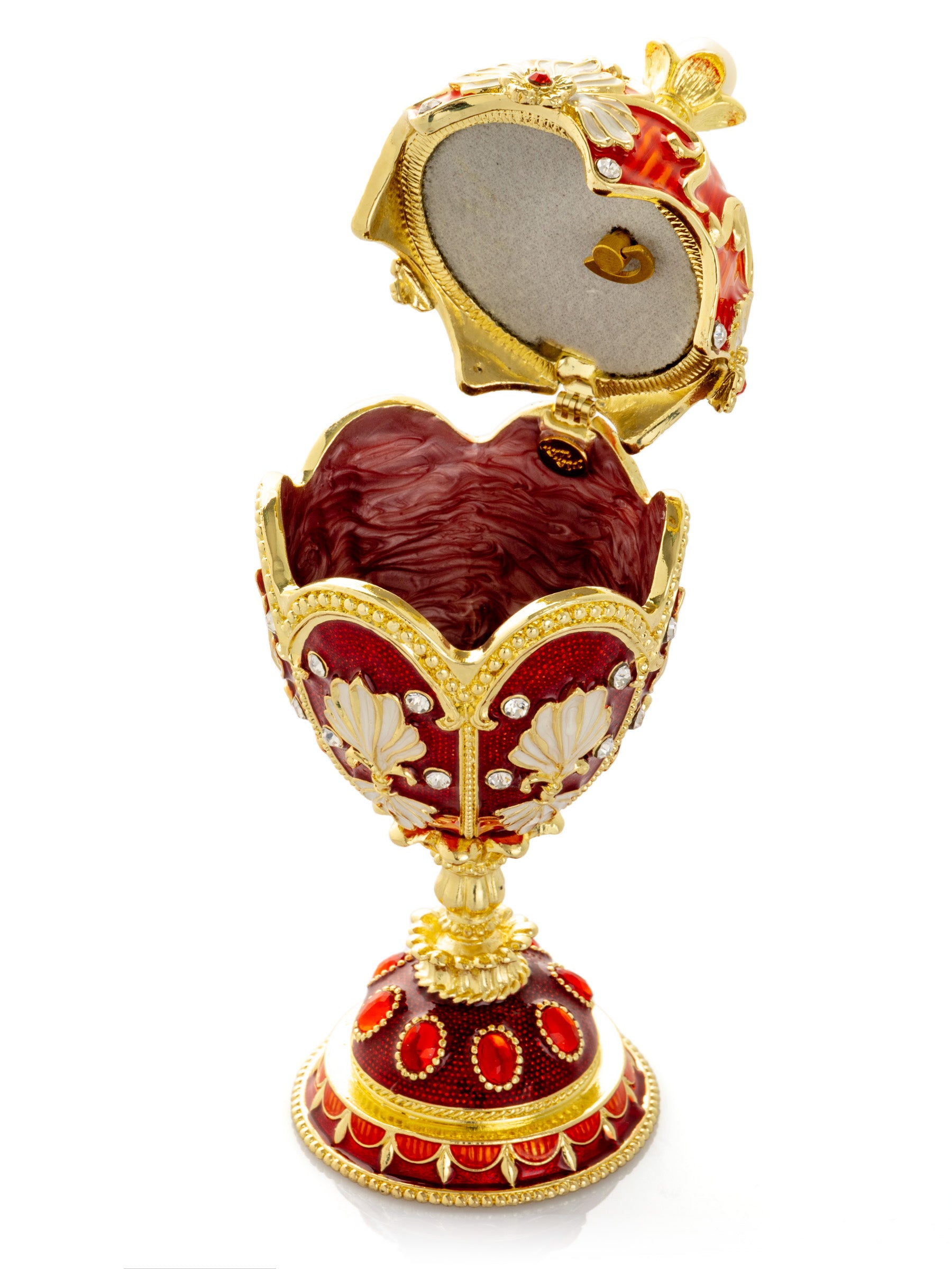 Keren Kopal Music Playing Red Faberge Egg