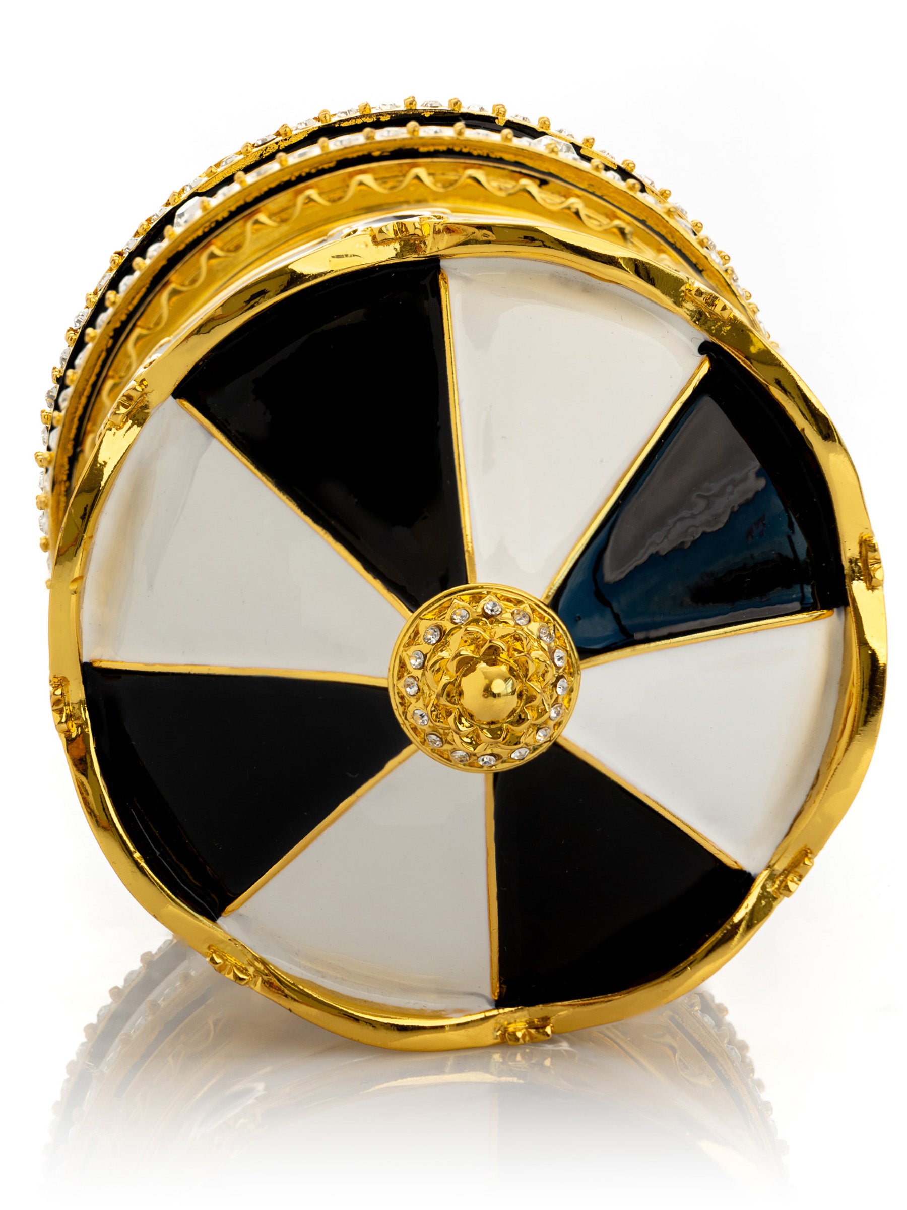 Keren Kopal Black Musical Carousel with Spinning Royal Horses