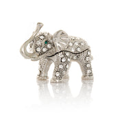 Keren Kopal Silver Elephant with Green Eyes