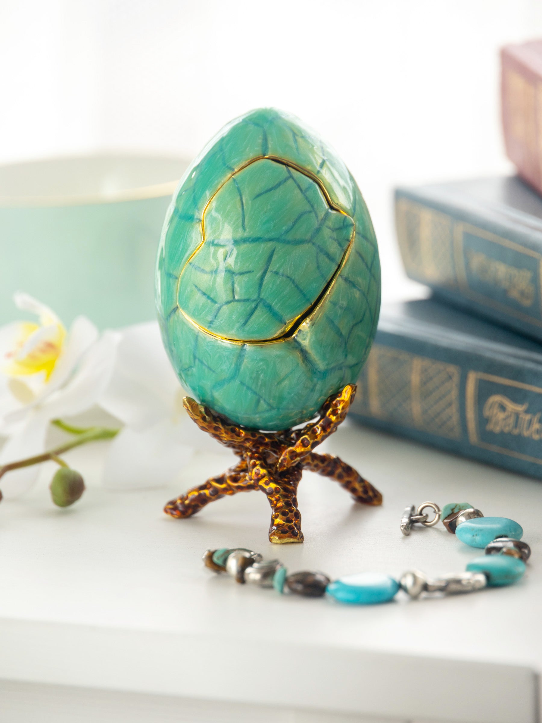 Keren Kopal Turquoise Faberge Egg