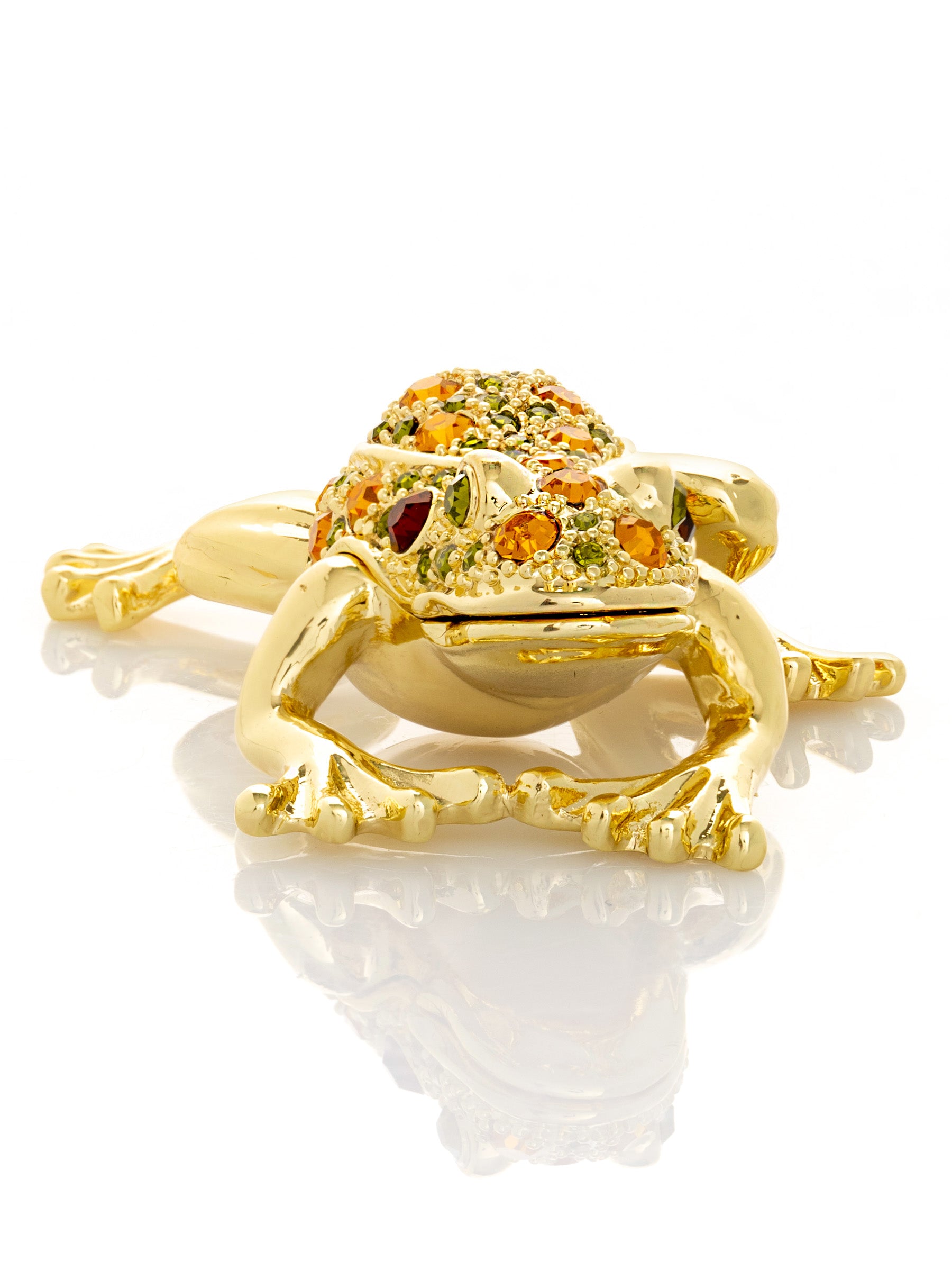 Keren Kopal Golden Frog Trinket Box