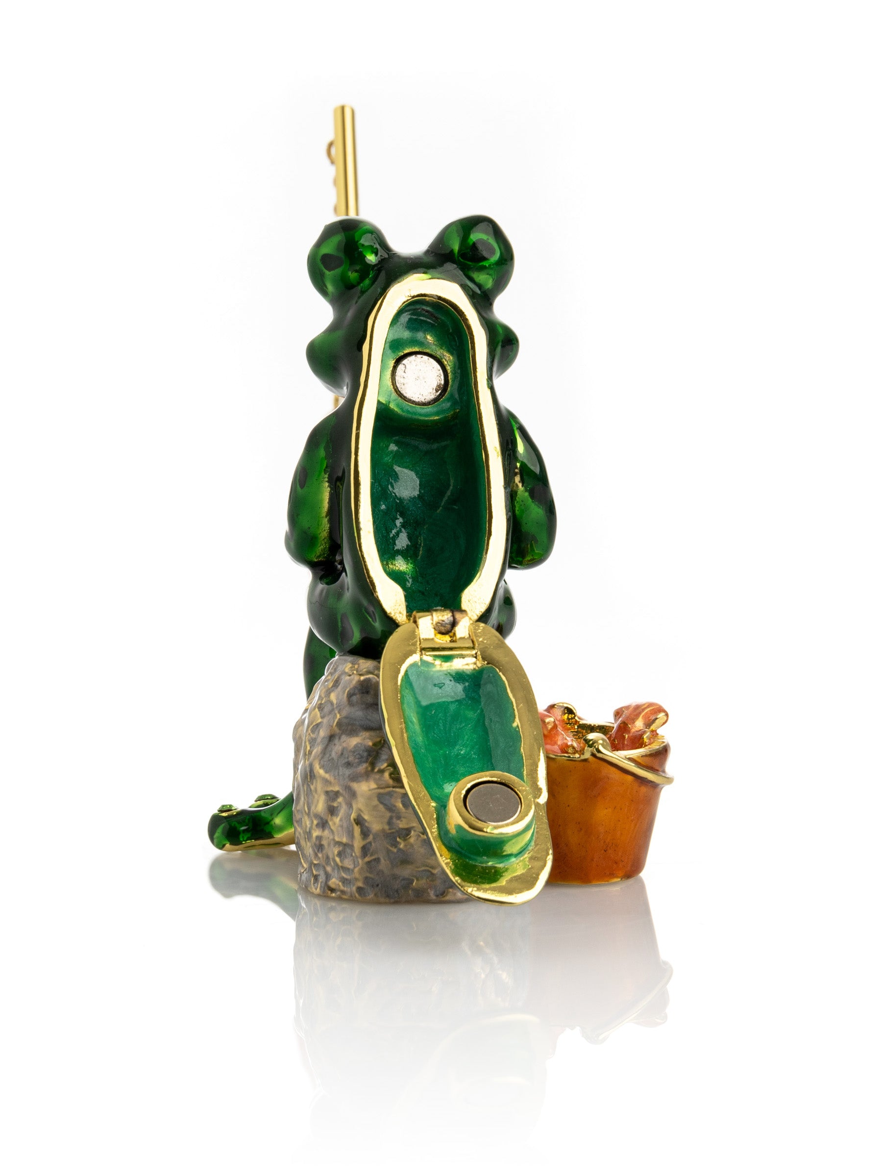 Keren Kopal Fishing Frog trinket box