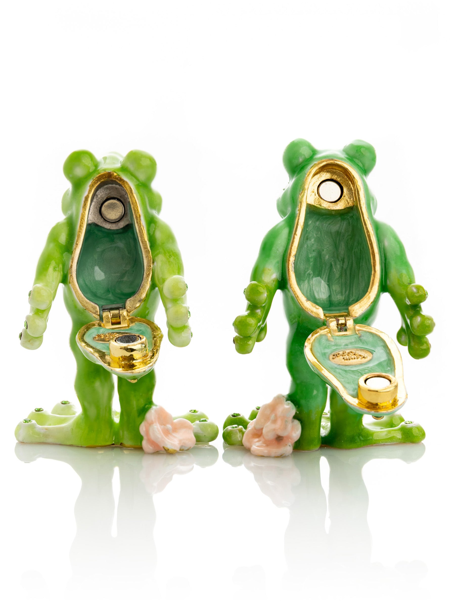Keren Kopal Kissing Frogs trinket box
