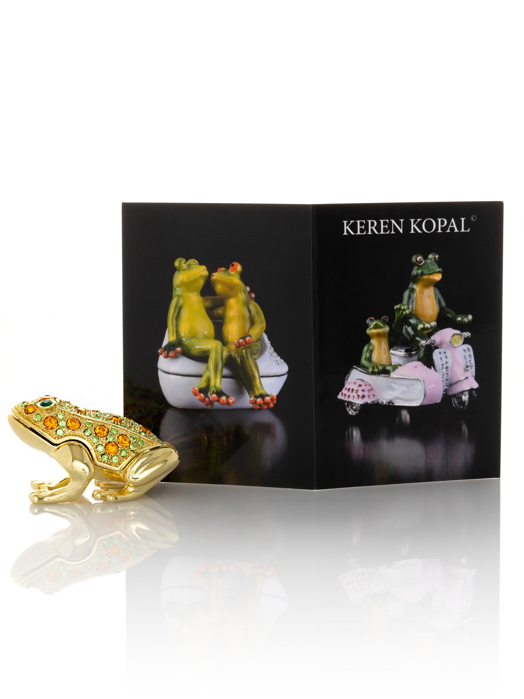 Keren Kopal Gold & Green Frog