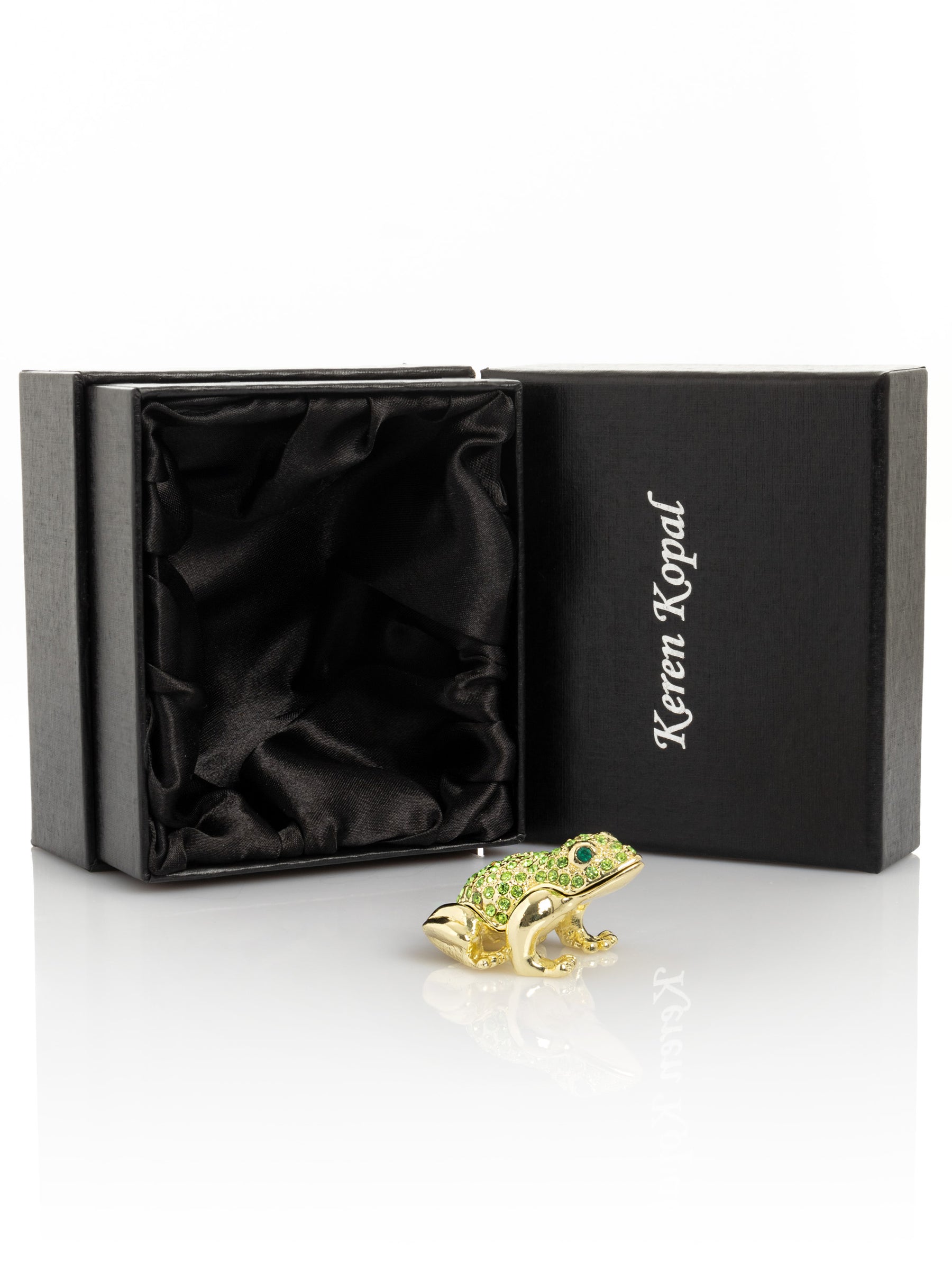 Keren Kopal Green and Gold Sitting Toad