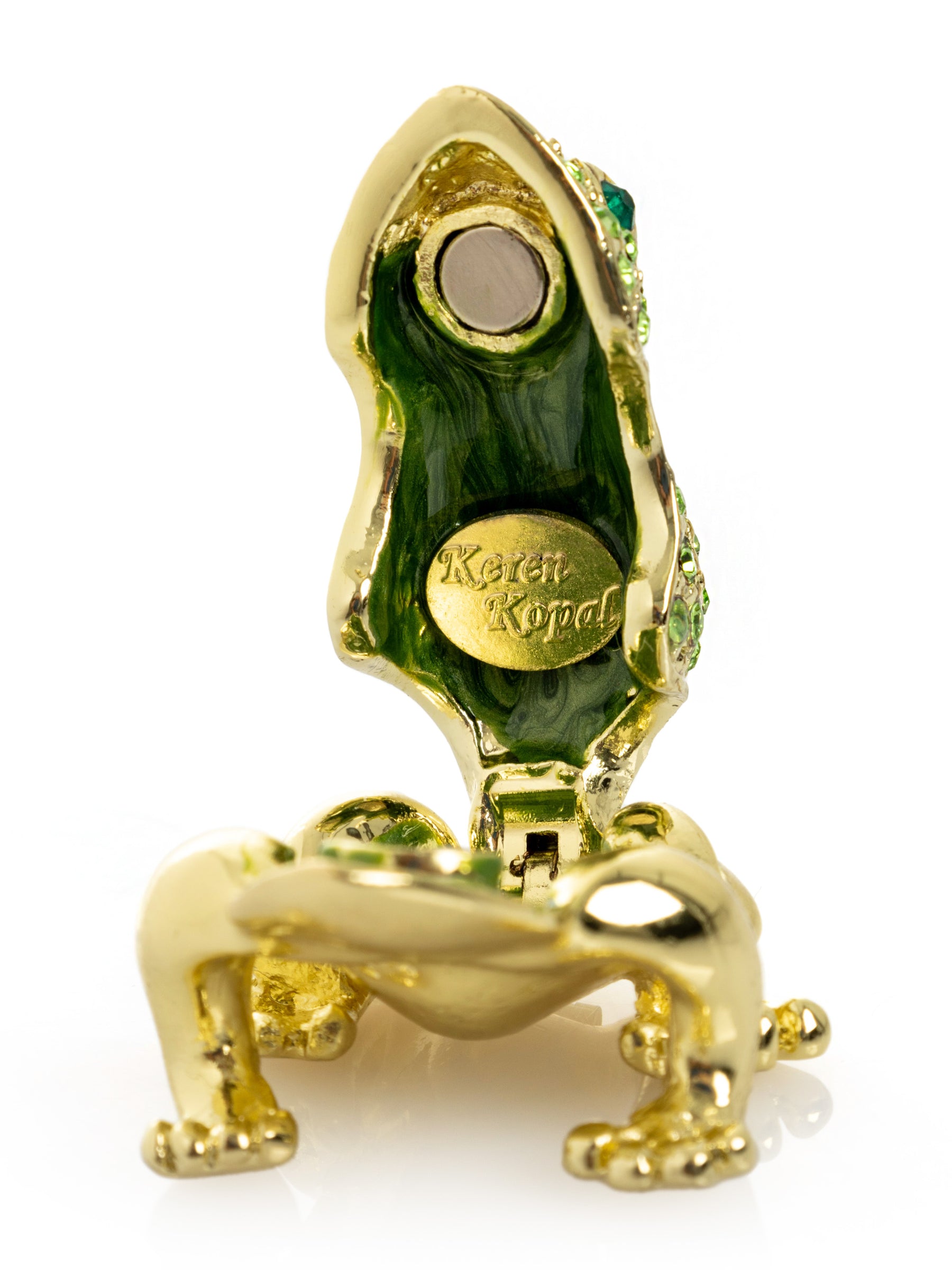 Keren Kopal Green and Gold Sitting Toad